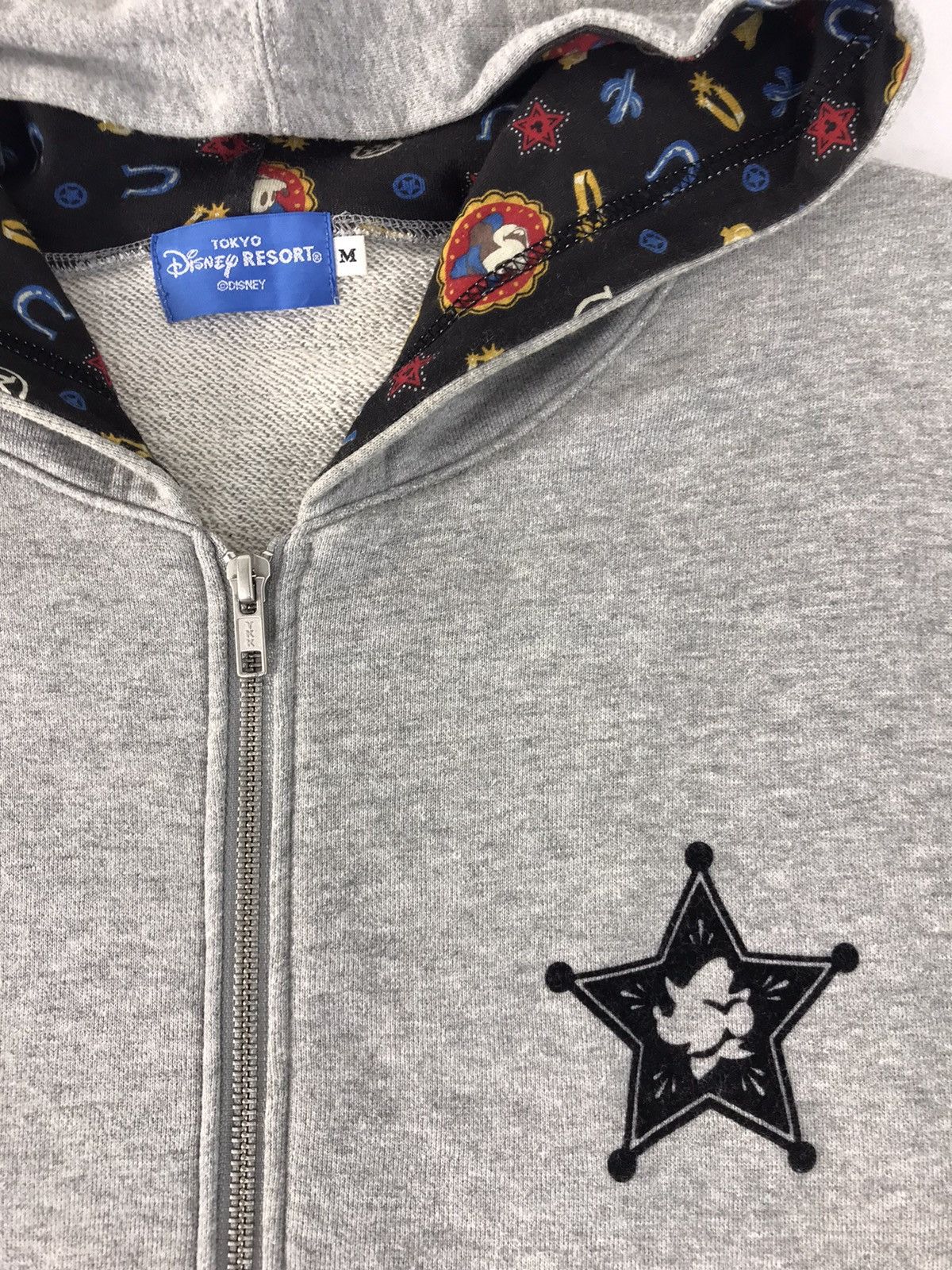 Disney × Mickey Mouse Sweatshirt Mickey Mouse Cowboy Big Logo Back Side Hoodie Size US M / EU 48-50 / 2 - 4 Thumbnail