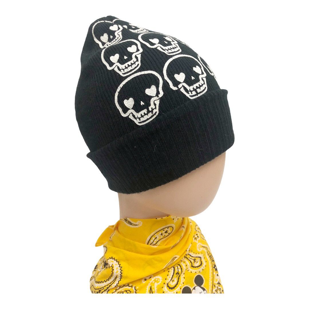 Japanese Brand V-kei / Gothic style Ziddy Girl Skull Beanie Size ONE SIZE - 12 Thumbnail