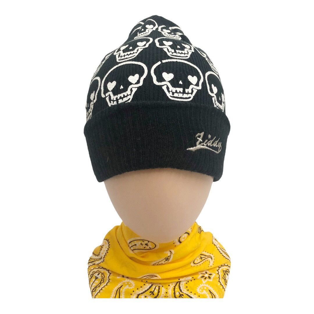 Japanese Brand V-kei / Gothic style Ziddy Girl Skull Beanie Size ONE SIZE - 7 Thumbnail