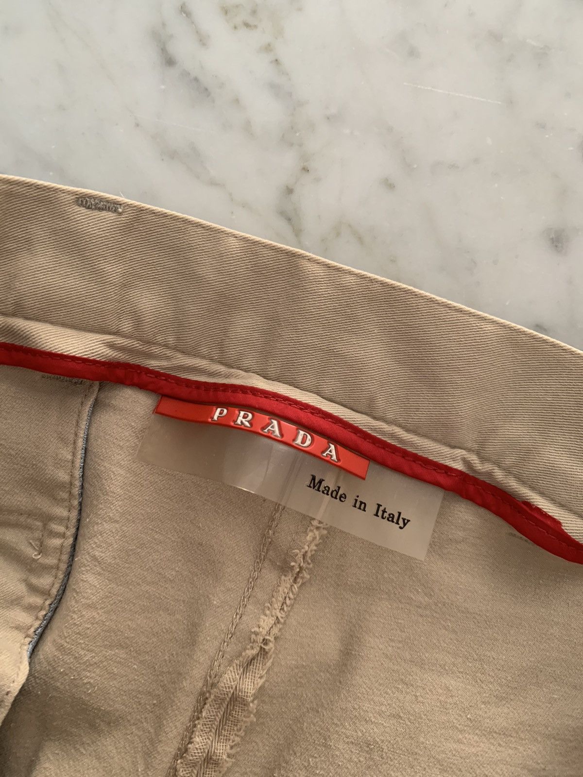 Prada × Vintage PRADA LINEA ROSSA COTTON PANTS Size US 26 / EU 42 - 6 Thumbnail