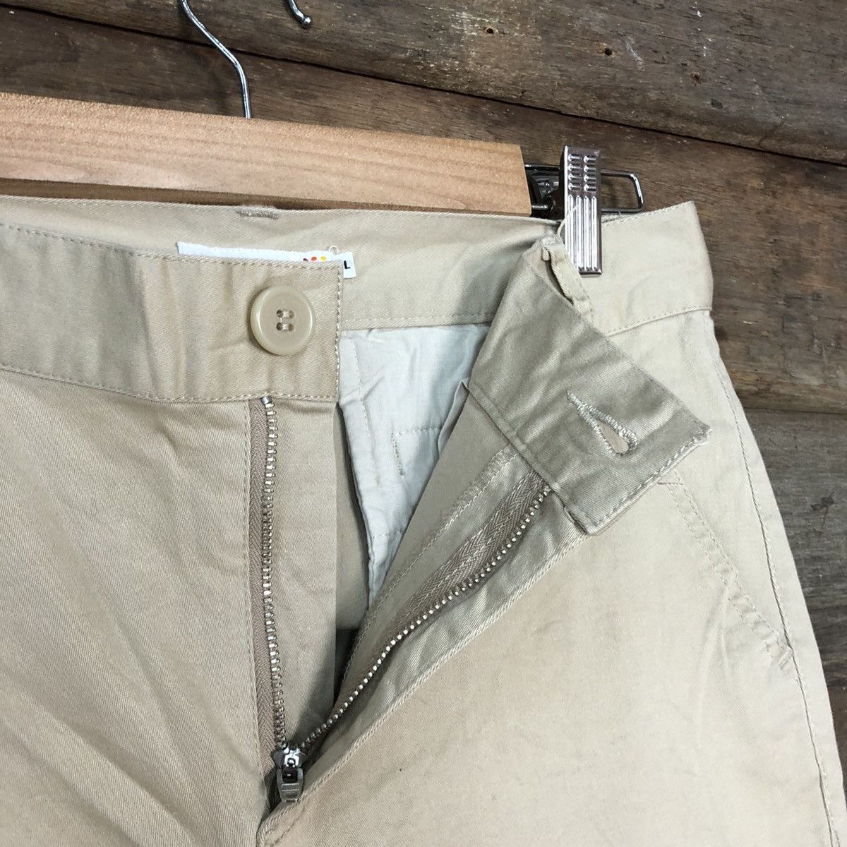Japanese Brand Sevendays-Sunday Cream Multipocket Cargo Pants #3376 Size US 28 / EU 44 - 8 Thumbnail