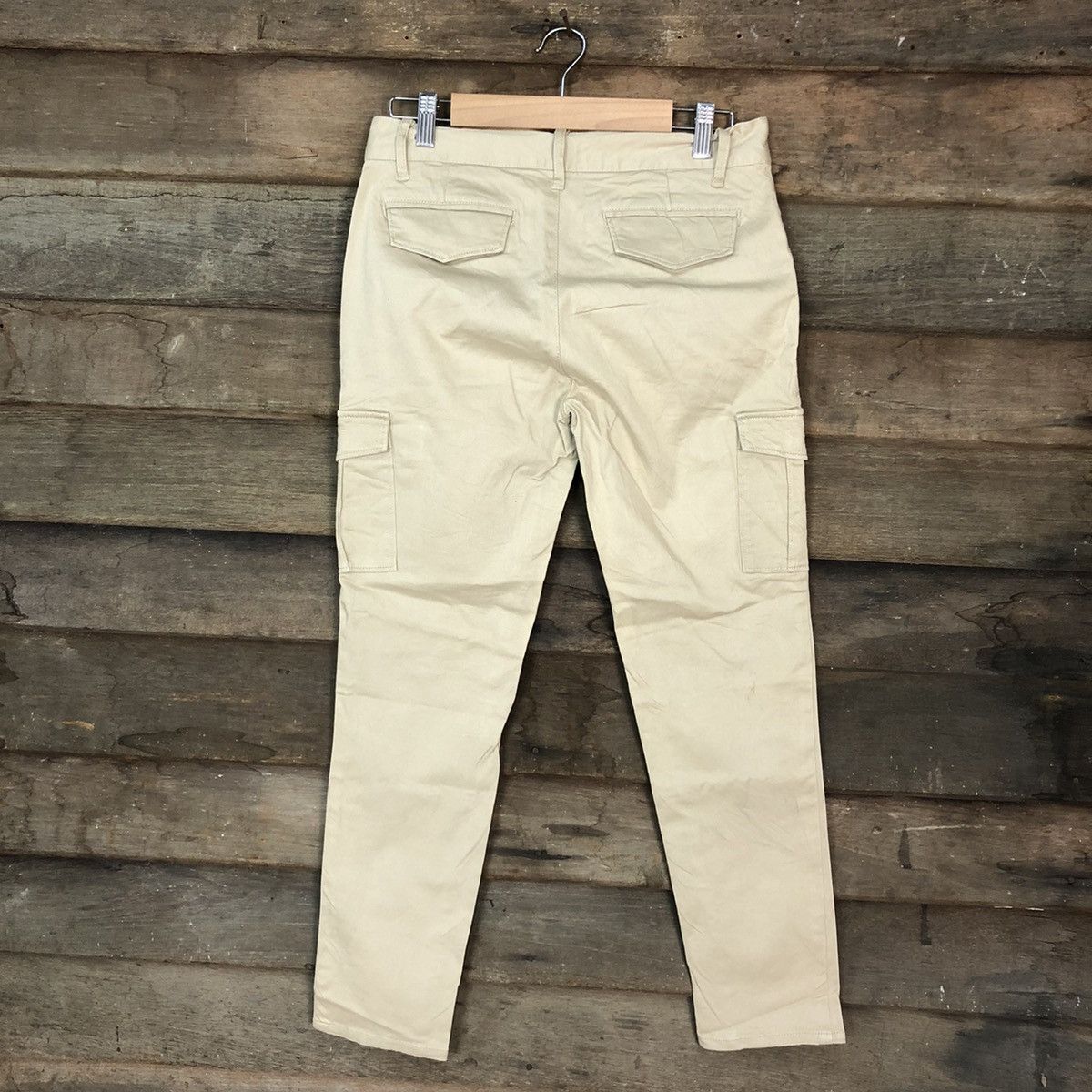 Japanese Brand Sevendays-Sunday Cream Multipocket Cargo Pants #3376 Size US 28 / EU 44 - 9 Thumbnail