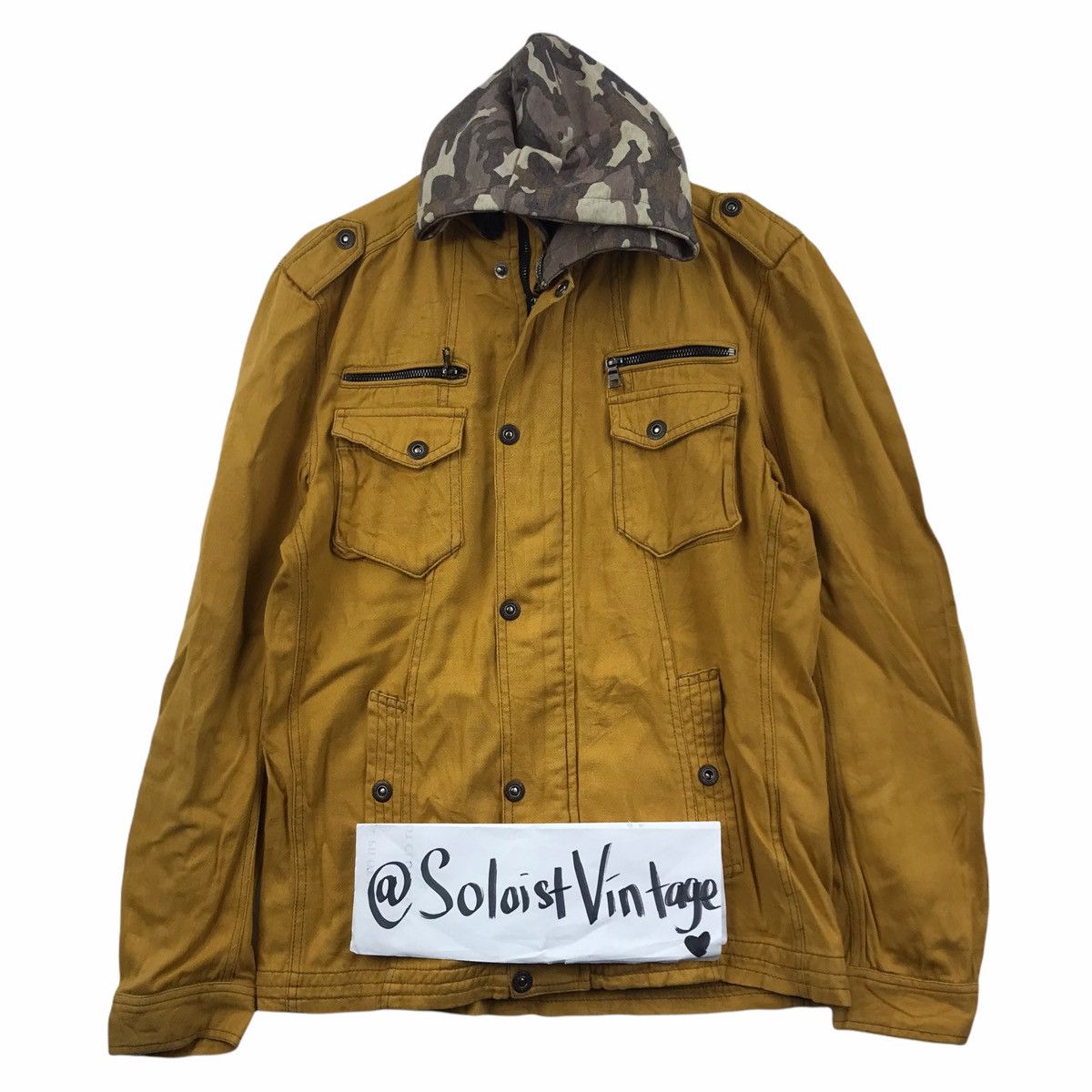 In The Attic IN THE ATTIC Rider Bike Japanese Brand Camo Hoodie Jacket Size US L / EU 52-54 / 3 - 1 Thumbnail