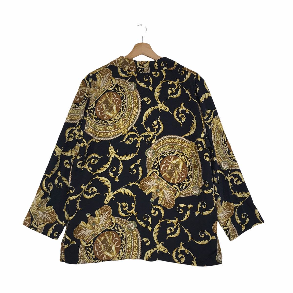 Japanese Brand FASHIOMAKE Japanese Brand Baroque Chain Silk Jacket Size US XL / EU 56 / 4 - 2 Thumbnail
