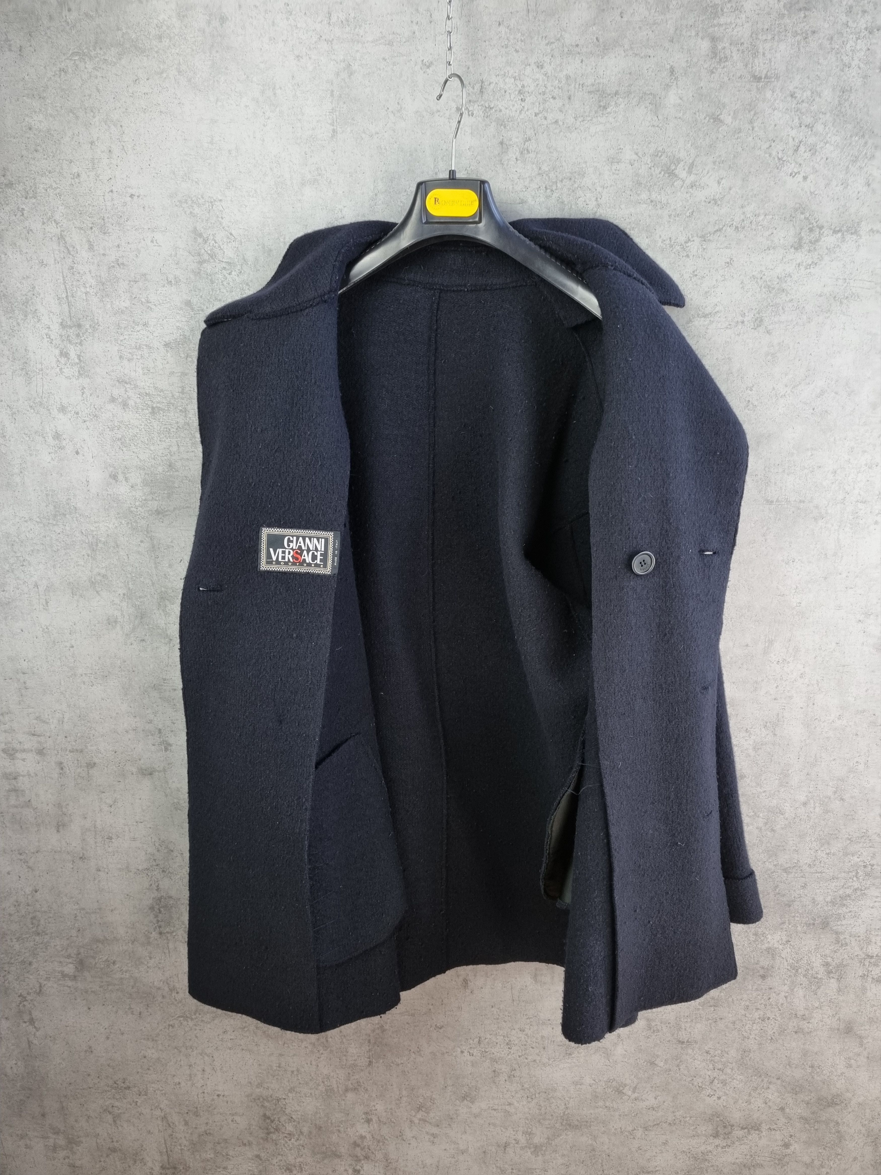 Gianni Valentino × Versace × Vintage Very Rare Gianni Versace Couture Wool Coat Size US XL / EU 56 / 4 - 6 Thumbnail
