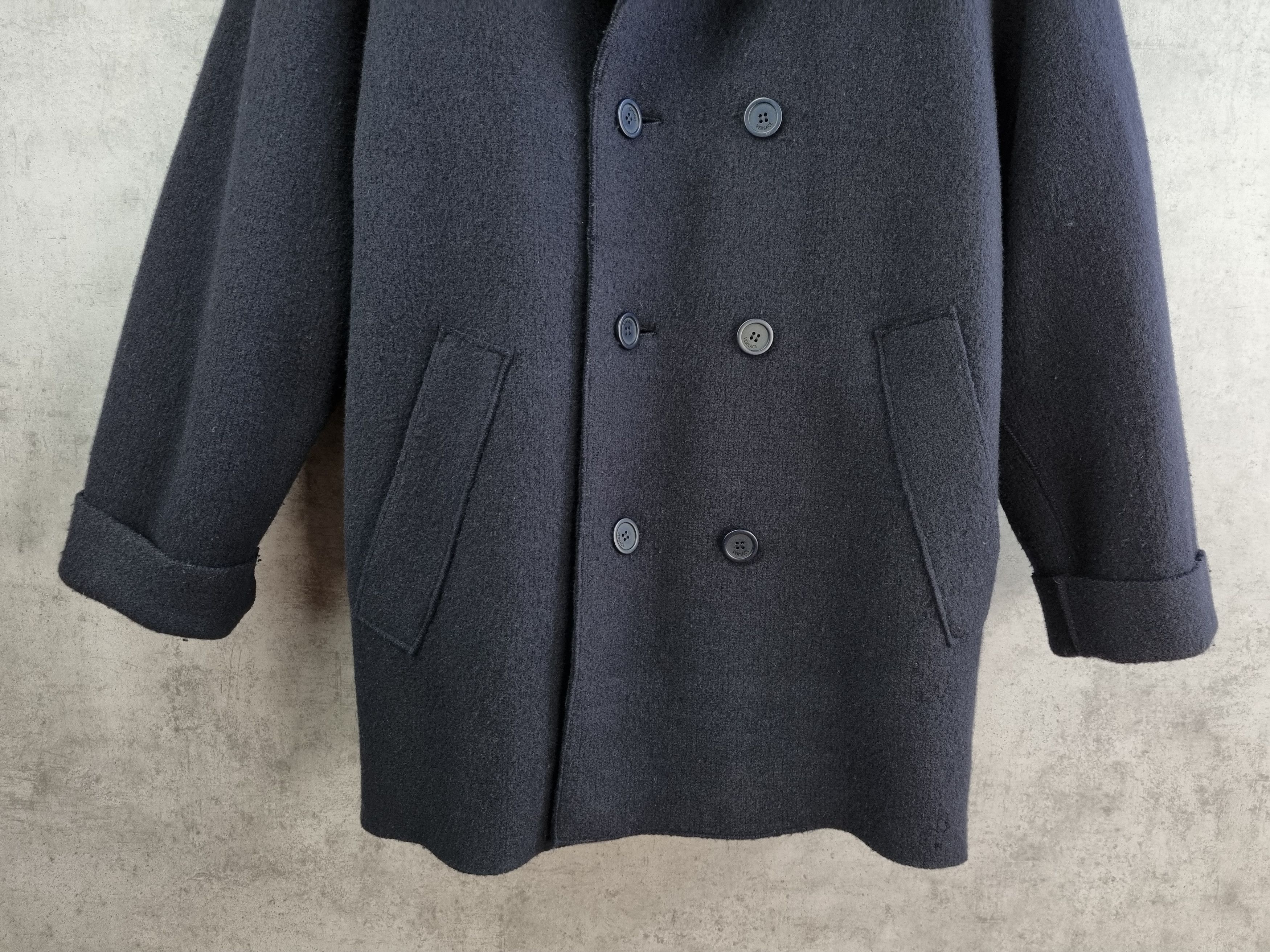 Gianni Valentino × Versace × Vintage Very Rare Gianni Versace Couture Wool Coat Size US XL / EU 56 / 4 - 12 Thumbnail