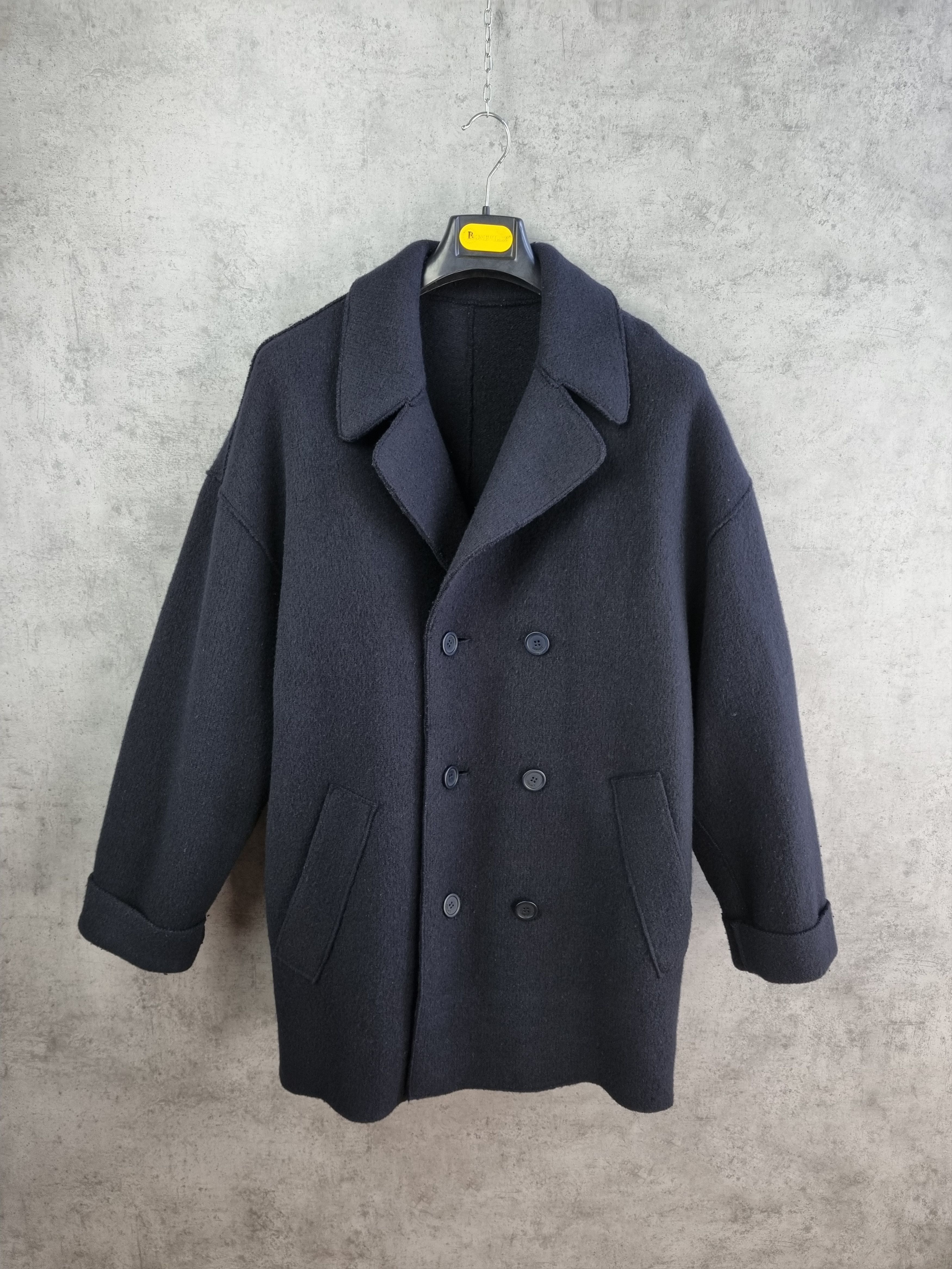 Gianni Valentino × Versace × Vintage Very Rare Gianni Versace Couture Wool Coat Size US XL / EU 56 / 4 - 2 Thumbnail