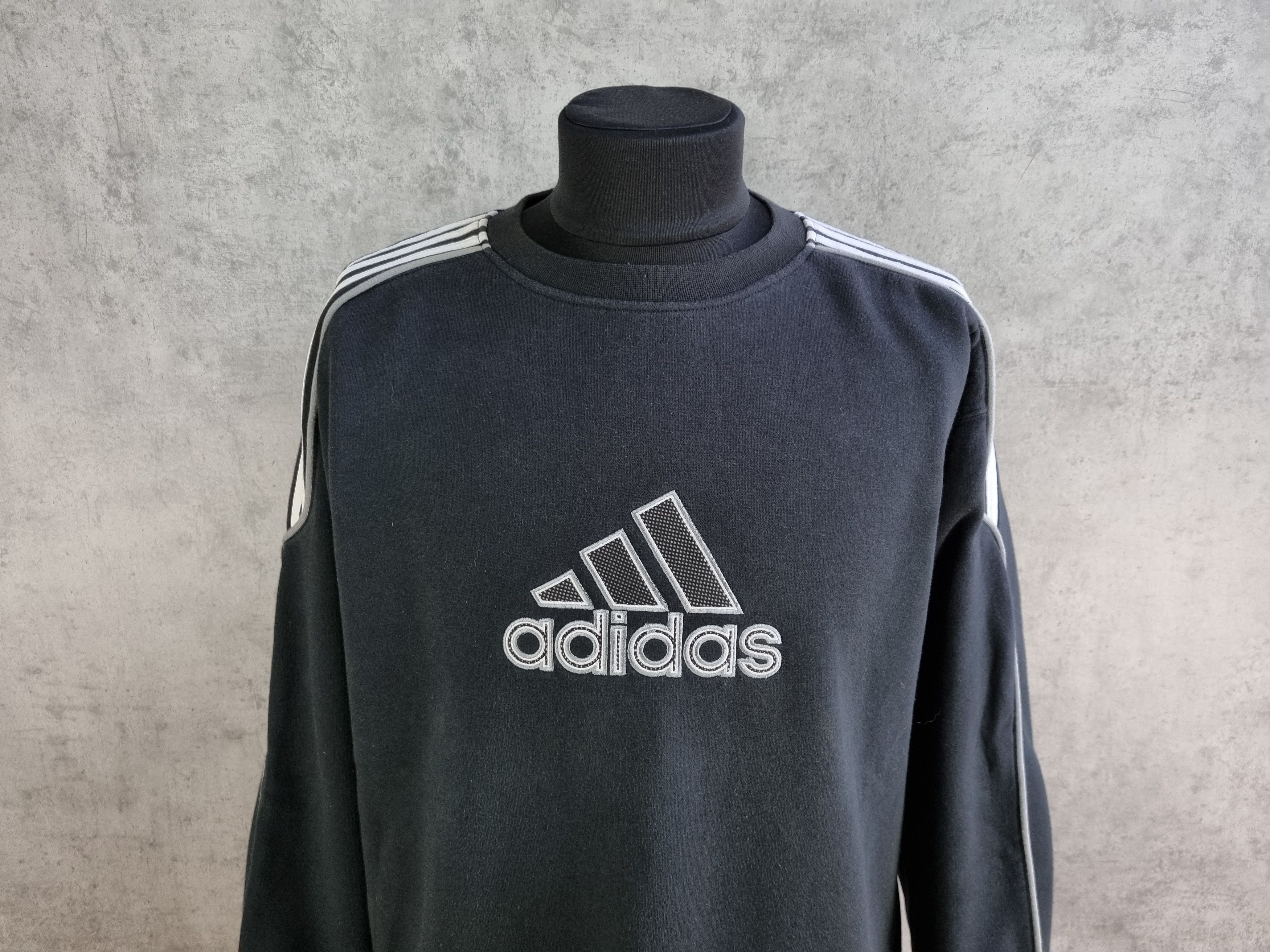 Adidas × Vintage Faded ADIDAS Spell Out Logo Vintage Sweatshirt Size US XL / EU 56 / 4 - 6 Thumbnail