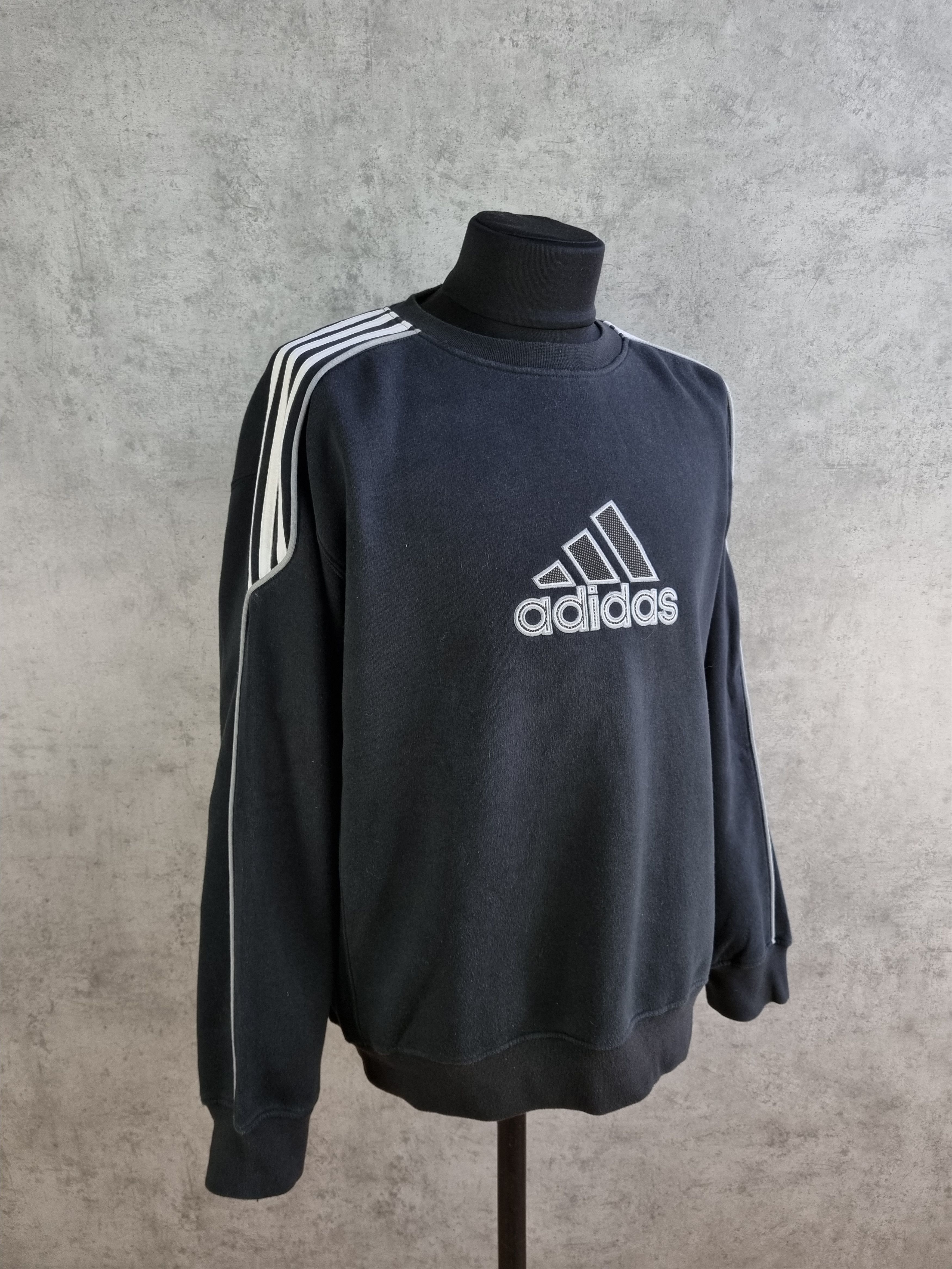 Adidas × Vintage Faded ADIDAS Spell Out Logo Vintage Sweatshirt Size US XL / EU 56 / 4 - 11 Thumbnail