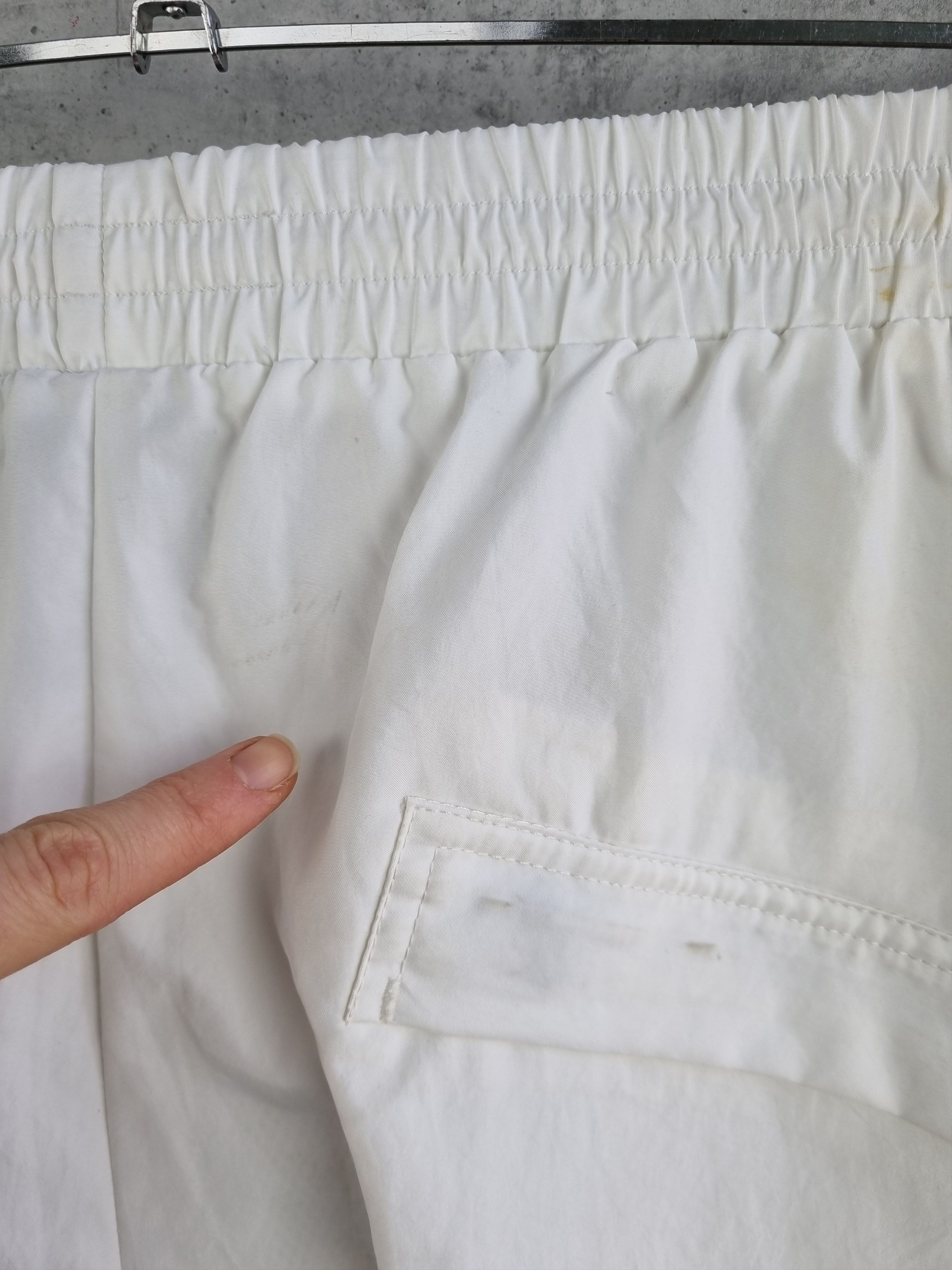 Nike × Vintage 90s Nike Chalenge Tennis Sport Pants White nylon Size US 33 - 12 Thumbnail