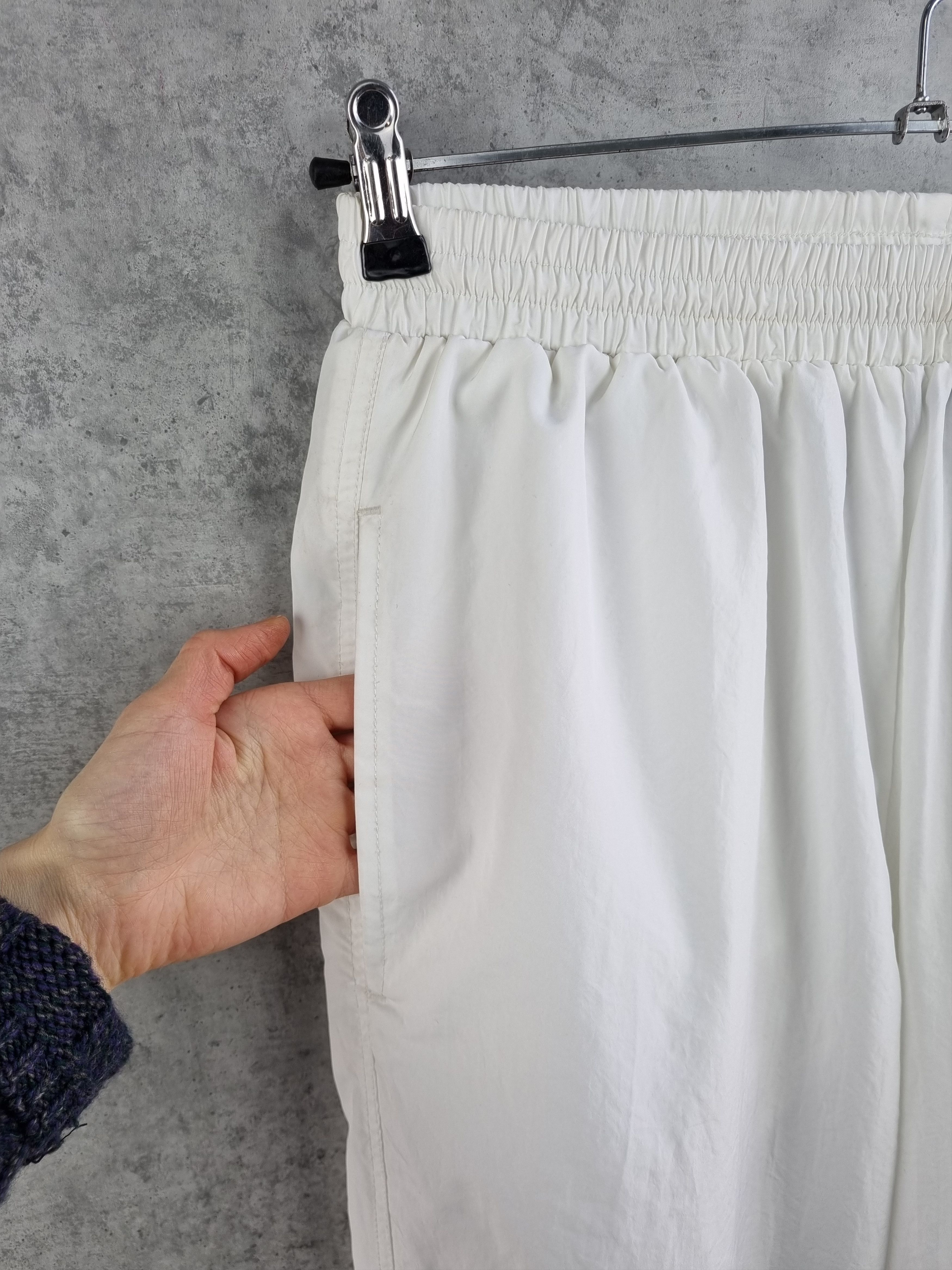Nike × Vintage 90s Nike Chalenge Tennis Sport Pants White nylon Size US 33 - 10 Thumbnail