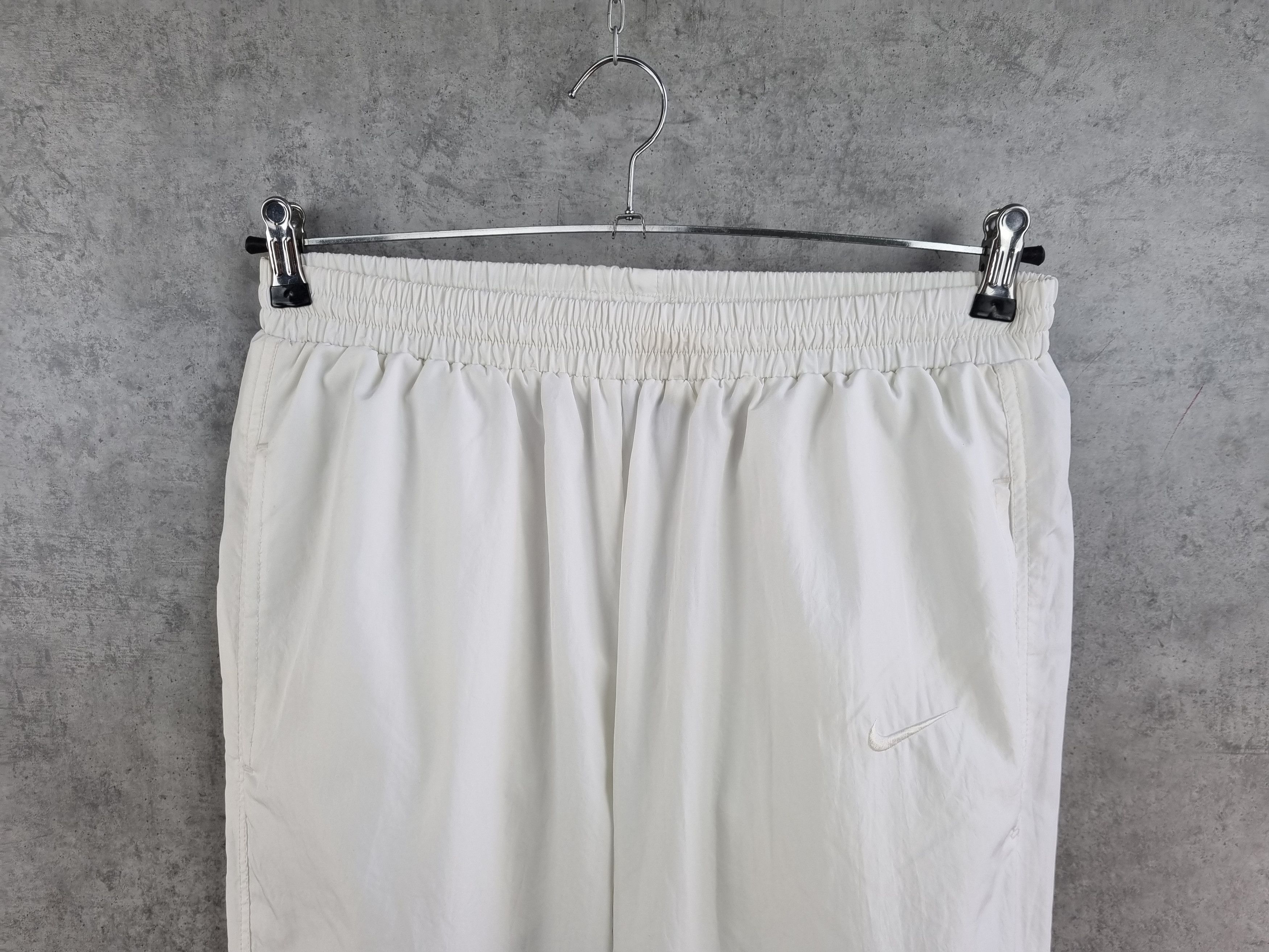 Nike × Vintage 90s Nike Chalenge Tennis Sport Pants White nylon Size US 33 - 11 Thumbnail