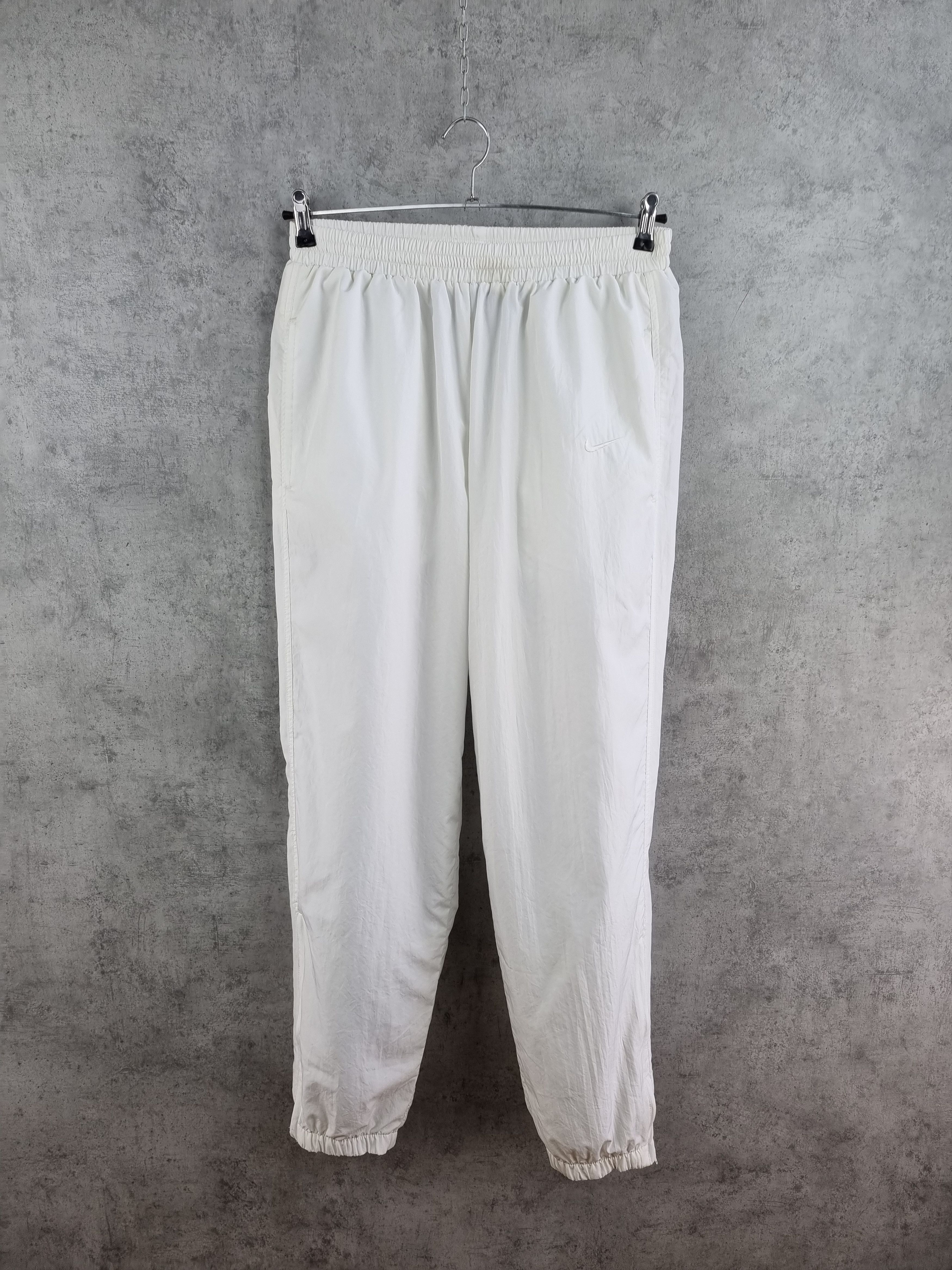 Nike × Vintage 90s Nike Chalenge Tennis Sport Pants White nylon Size US 33 - 2 Thumbnail