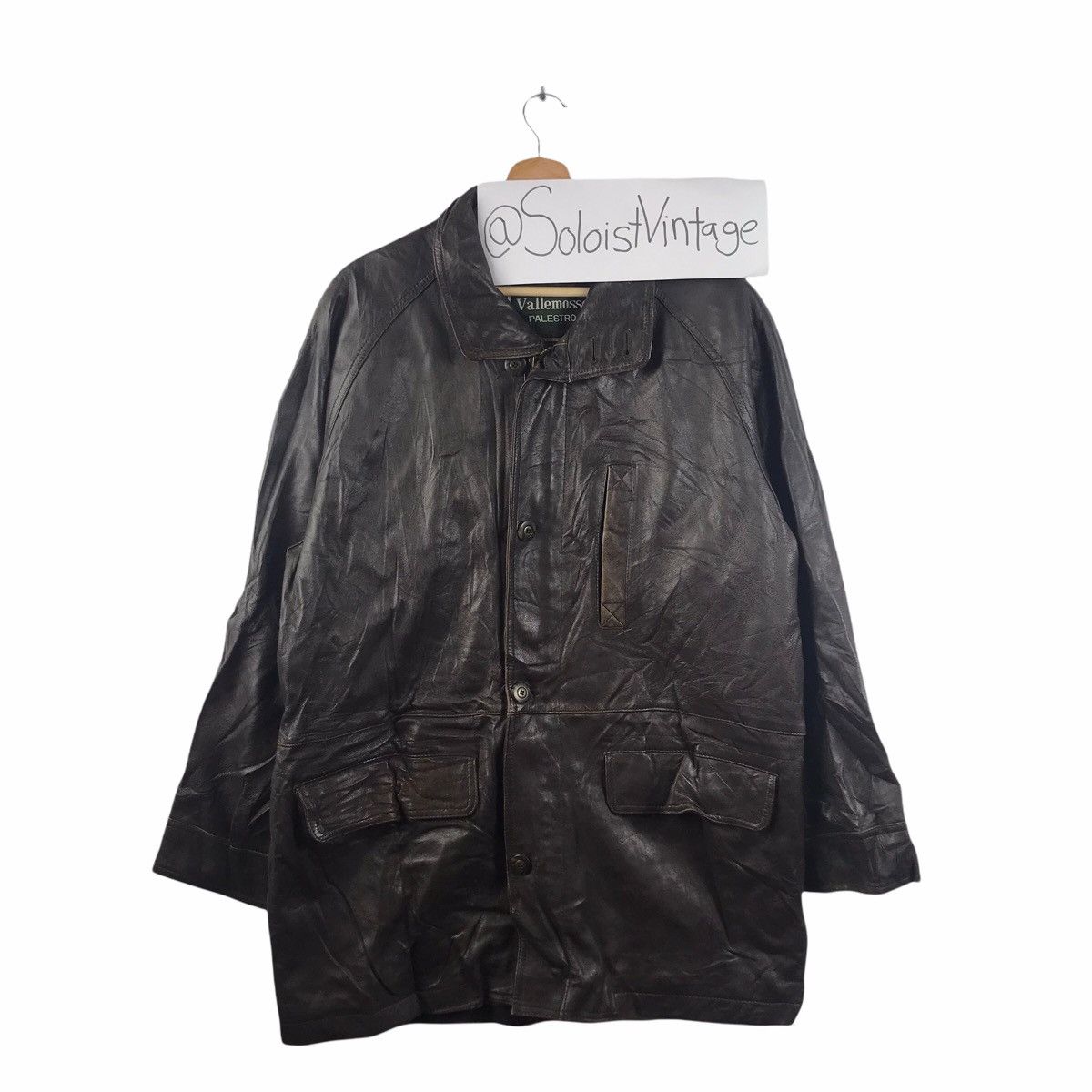 Vintage VALLEMOSSO PALESTRO ITALY Dark Brown