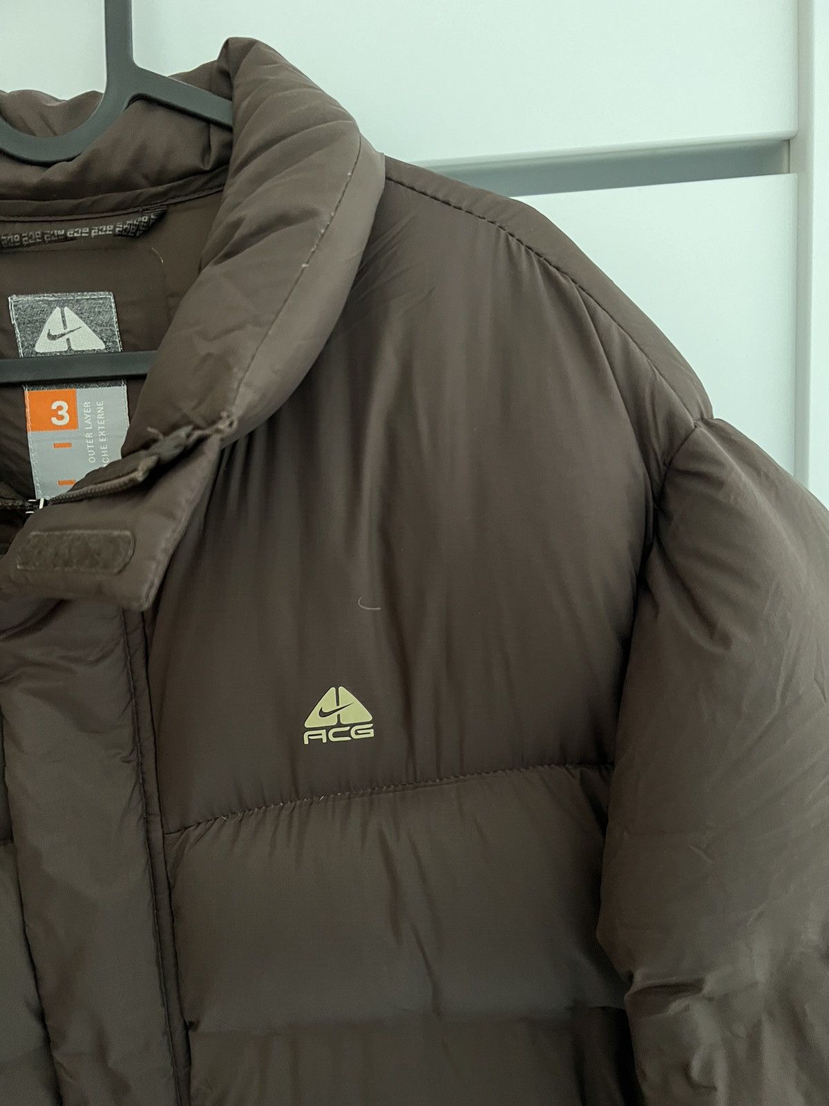 Nike × Nike ACG × Vintage Nike ACG Lab Brown Lightweight puffer jacket nuptse warm Size US XXL / EU 58 / 5 - 7 Thumbnail