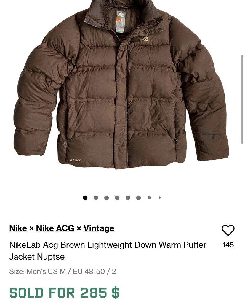 Nike nuptse store