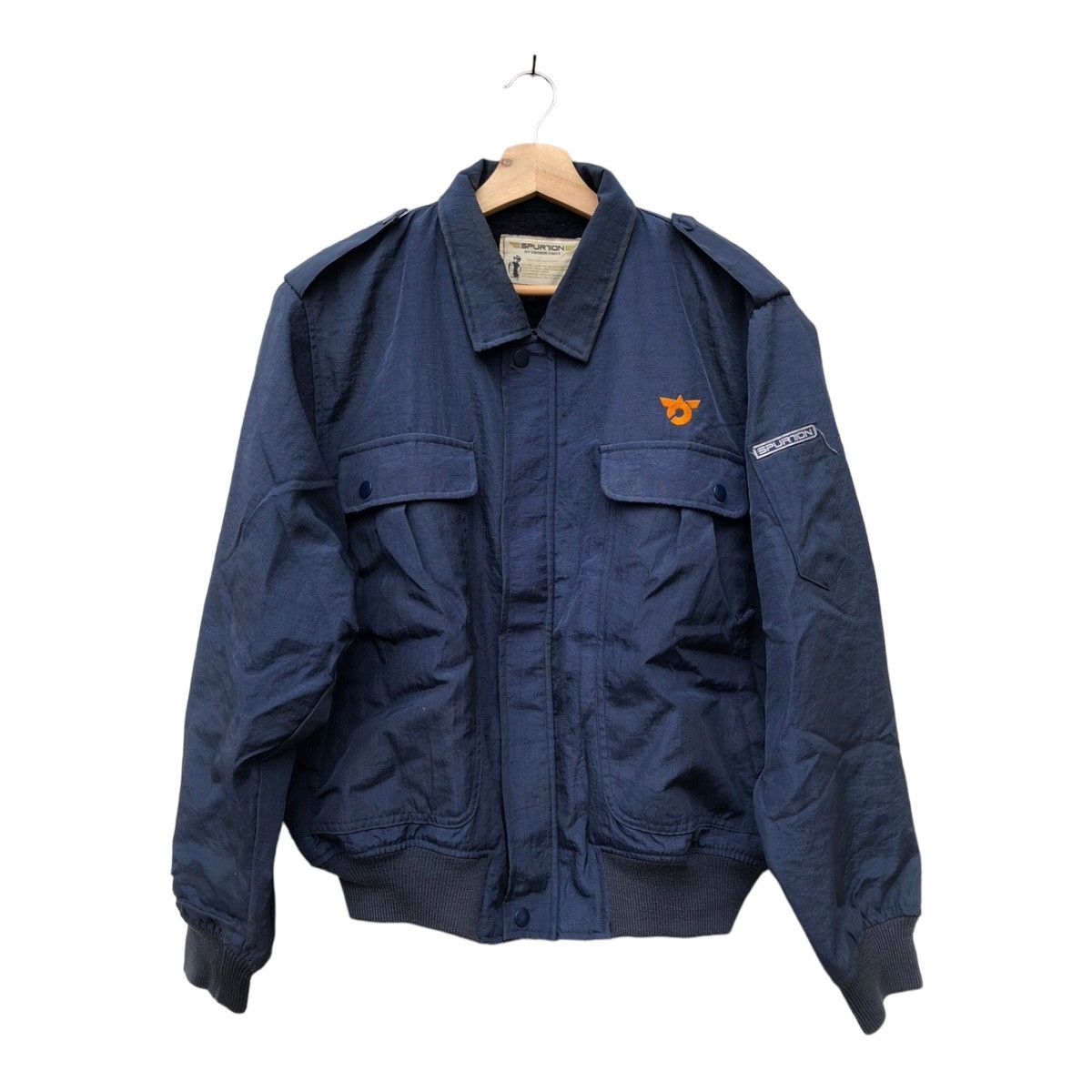 image of Bomber Jacket x Military Spurtion Military Navy Blue Color, Men's (Size Medium)