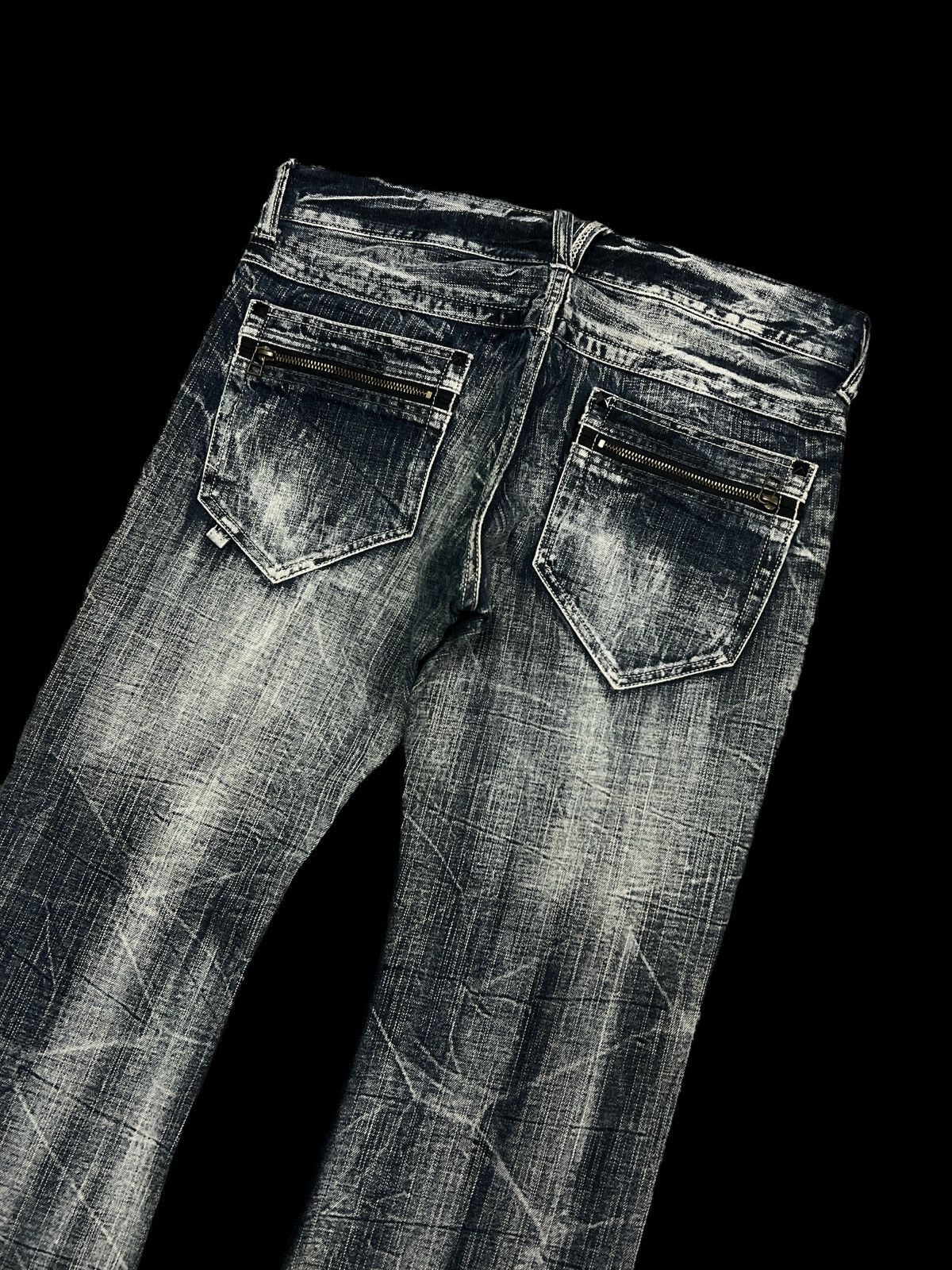 Japanese Brand FLARED🔥SORRIEDERE STUDDED DISTRESSED DENIM PANTS Size US 34 / EU 50 - 7 Thumbnail