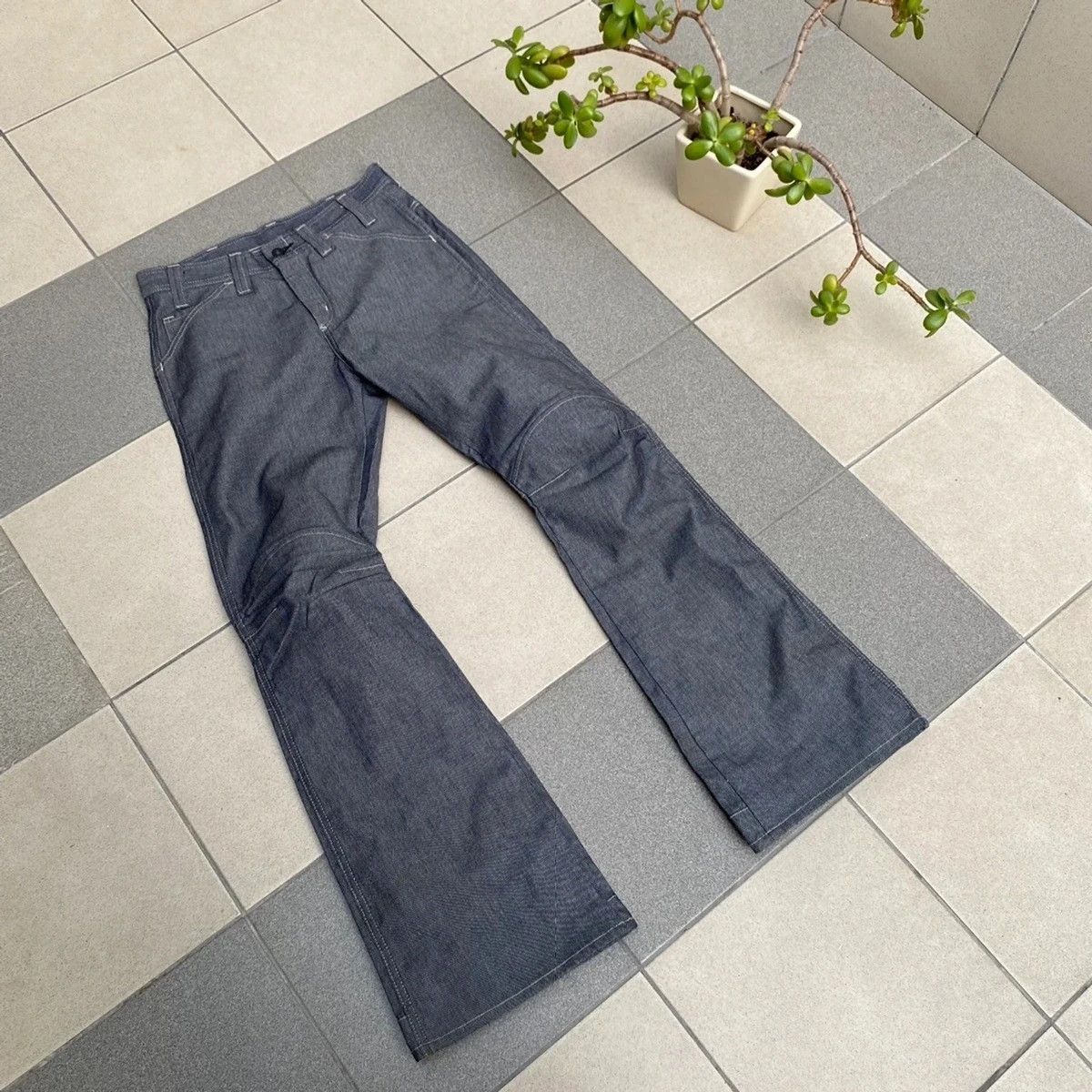 G-Star Vintage G-Star Raw Flare Double Knee Long Jeans W30 L36 Size US 30 / EU 46 - 4 Thumbnail