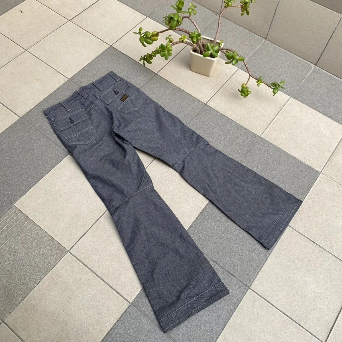 G-Star Vintage G-Star Raw Flare Double Knee Long Jeans W30 L36 Size US 30 / EU 46 - 7 Thumbnail