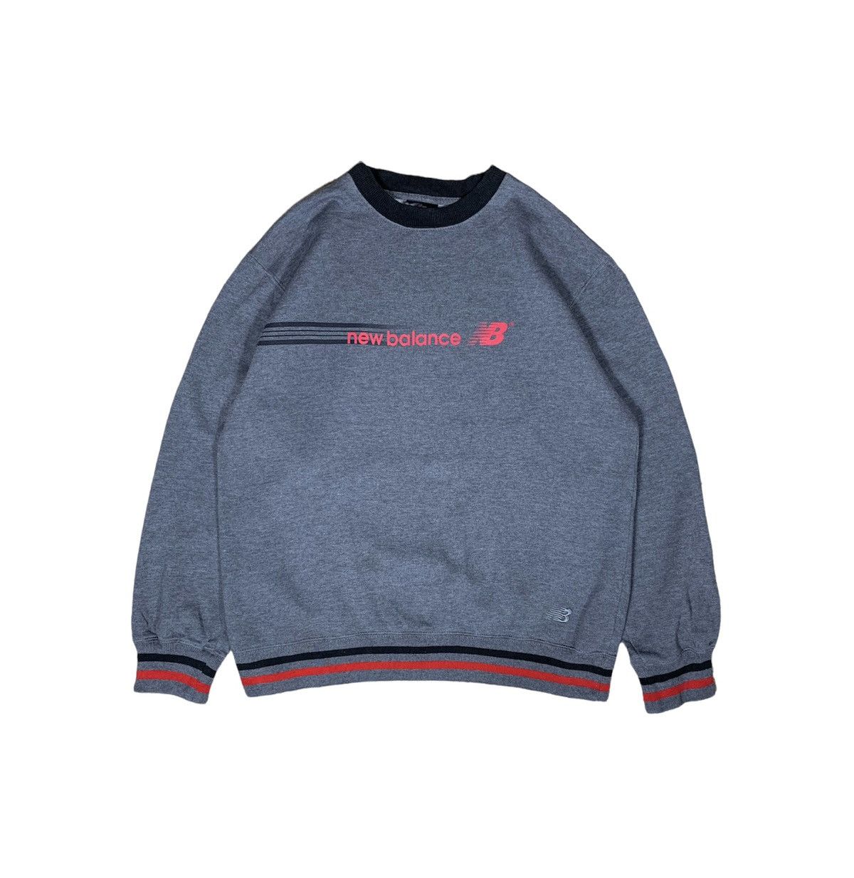 New Balance × Vintage Vintage New Balance Sweatshirt Grey Colour Size US M / EU 48-50 / 2 - 1 Thumbnail