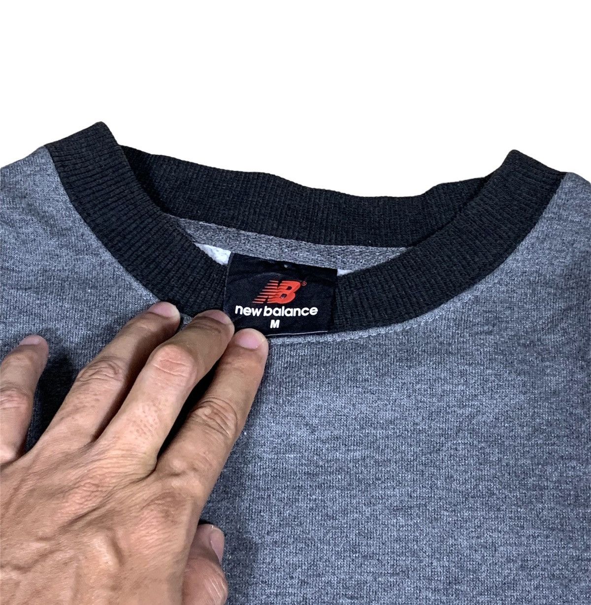 New Balance × Vintage Vintage New Balance Sweatshirt Grey Colour Size US M / EU 48-50 / 2 - 4 Thumbnail