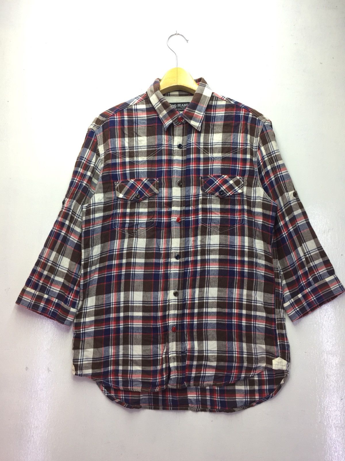 Beams Plus Beams Western Checkered Shirt Size US L / EU 52-54 / 3 - 1 Thumbnail