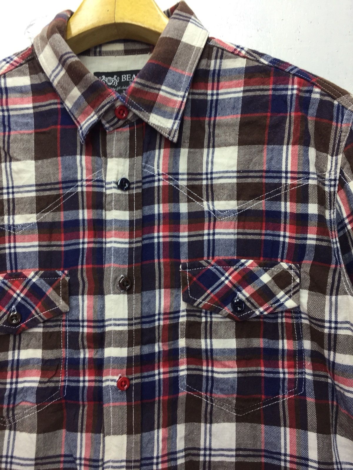 Beams Plus Beams Western Checkered Shirt Size US L / EU 52-54 / 3 - 3 Thumbnail