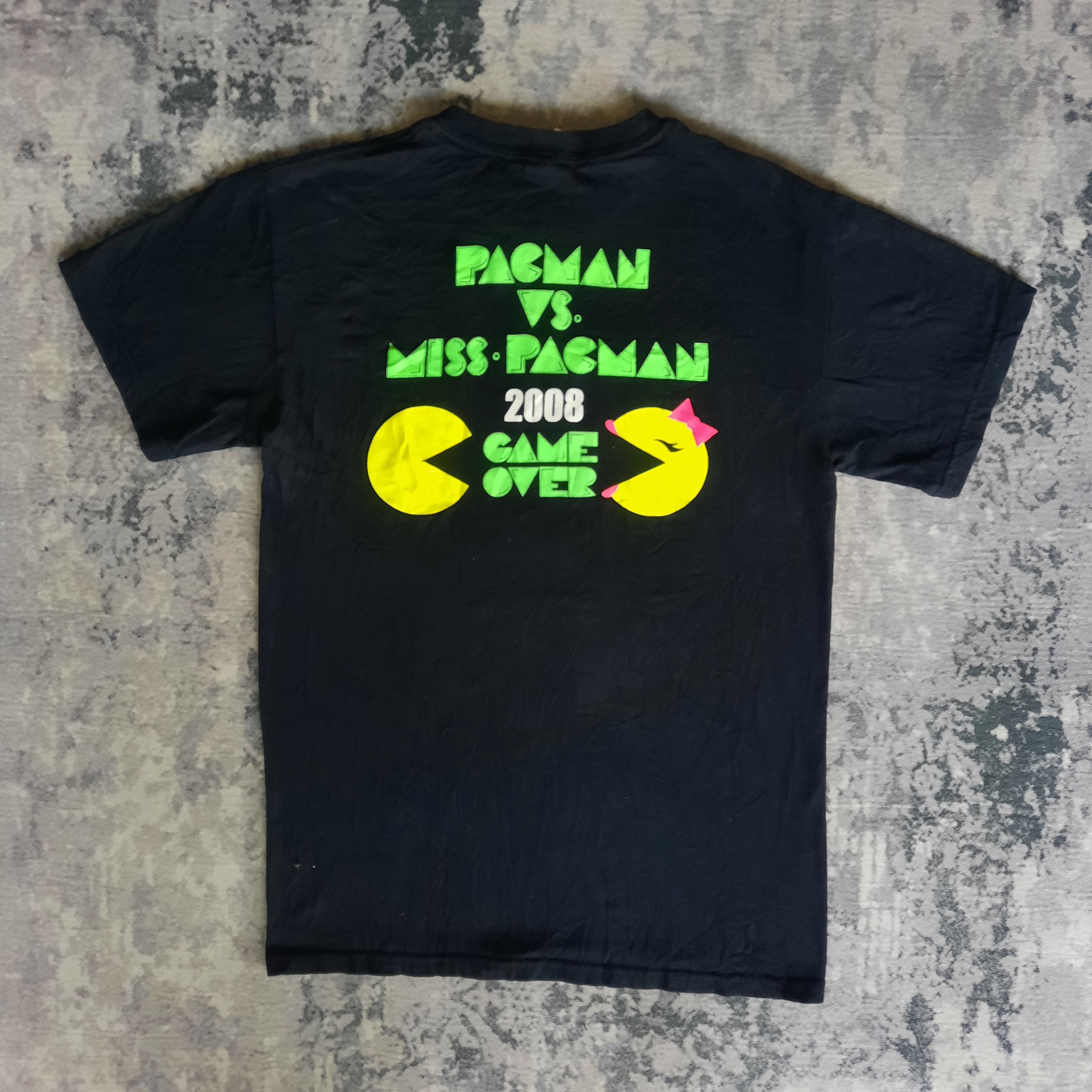 Cartoon Network 🔥Vintage y2k/2000s pacman vs miss pacman game over tshirt Size US S / EU 44-46 / 1 - 2 Thumbnail