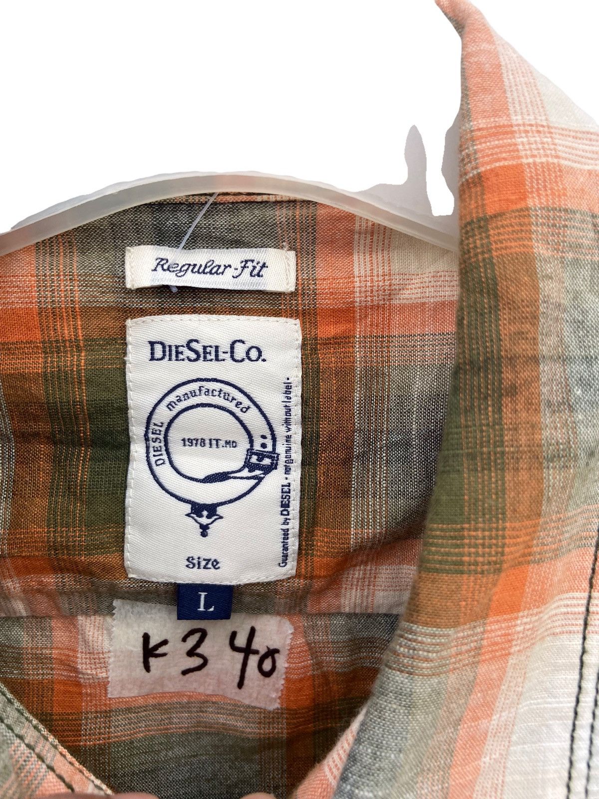 Designer × Diesel Diesel Shadow Plaid Shirt Size US M / EU 48-50 / 2 - 4 Thumbnail