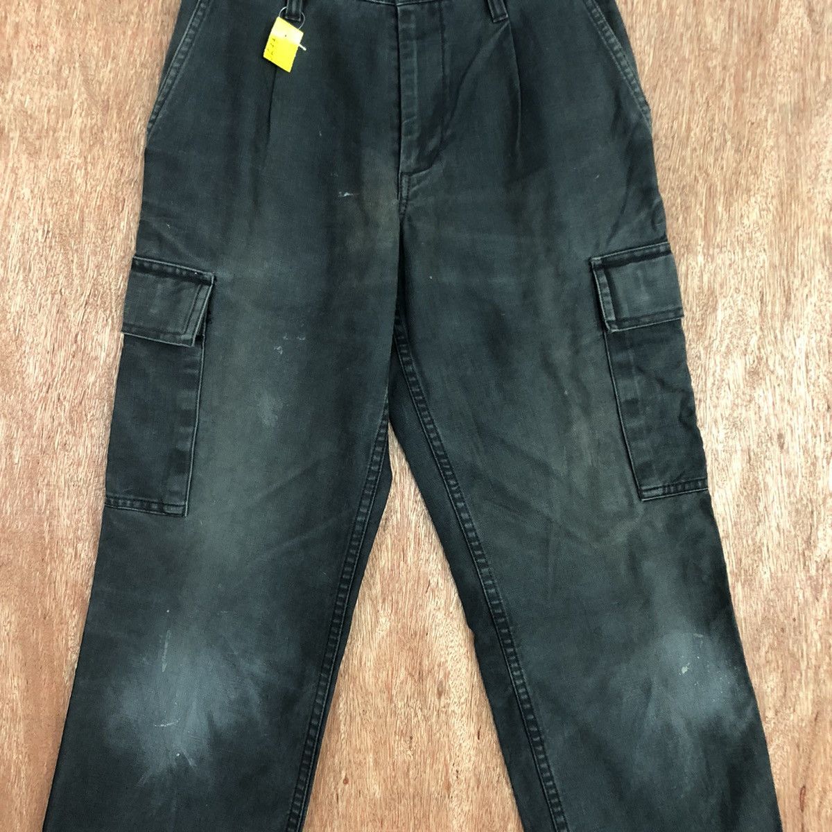 Faded Glory Japan faded Black Multipocket Cargo Pants #2677 Size US 26 / EU 42 - 4 Thumbnail
