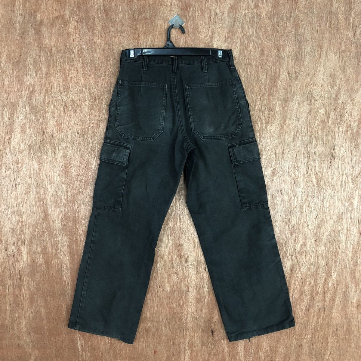 Faded Glory Japan faded Black Multipocket Cargo Pants #2677 Size US 26 / EU 42 - 10 Thumbnail