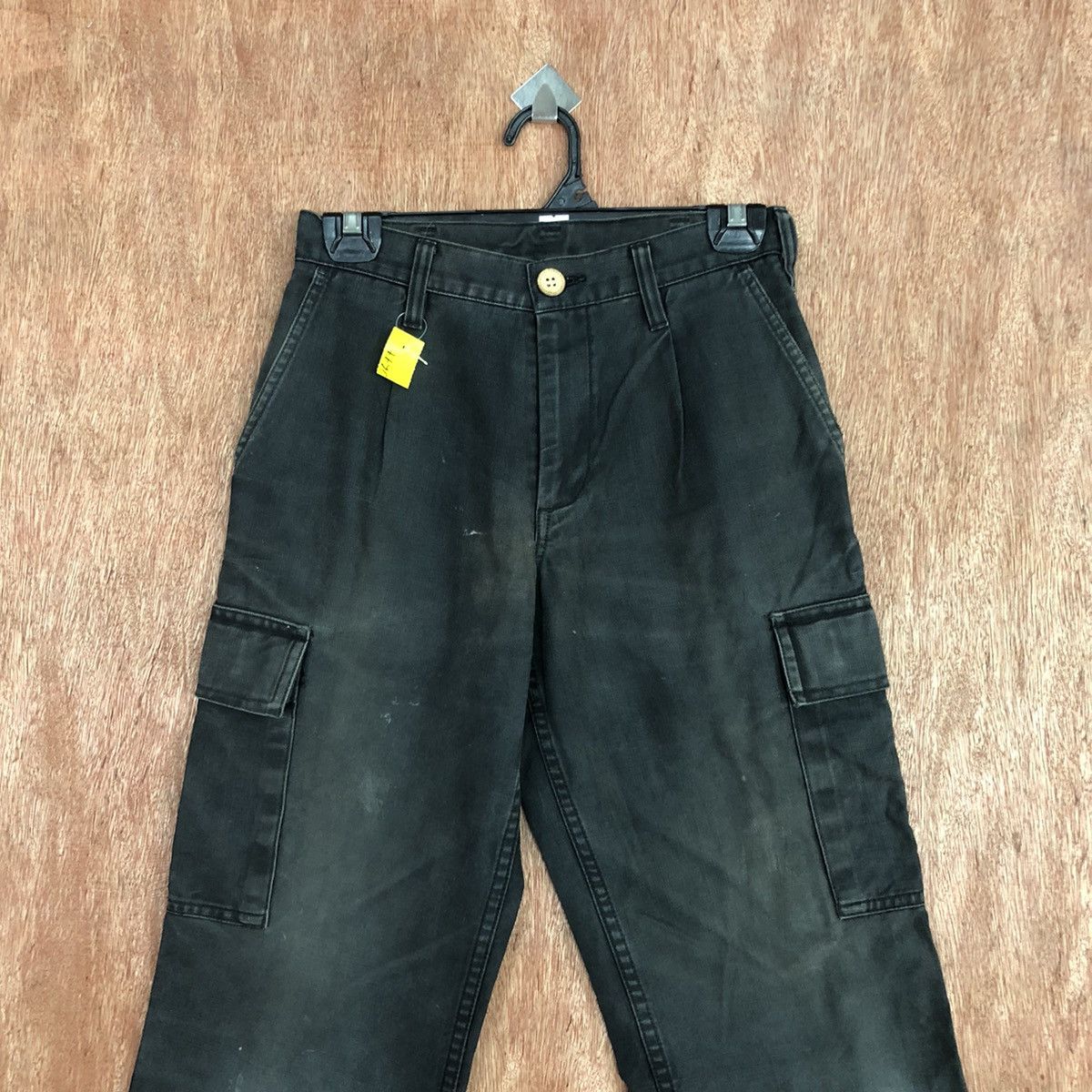 Faded Glory Japan faded Black Multipocket Cargo Pants #2677 Size US 26 / EU 42 - 2 Thumbnail