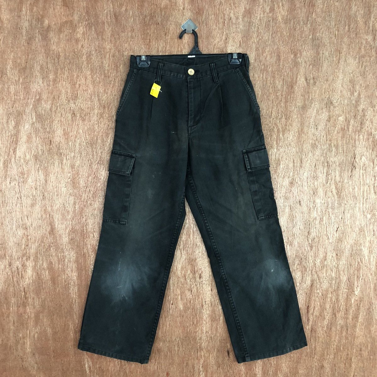 Faded Glory Japan faded Black Multipocket Cargo Pants #2677 Size US 26 / EU 42 - 1 Thumbnail