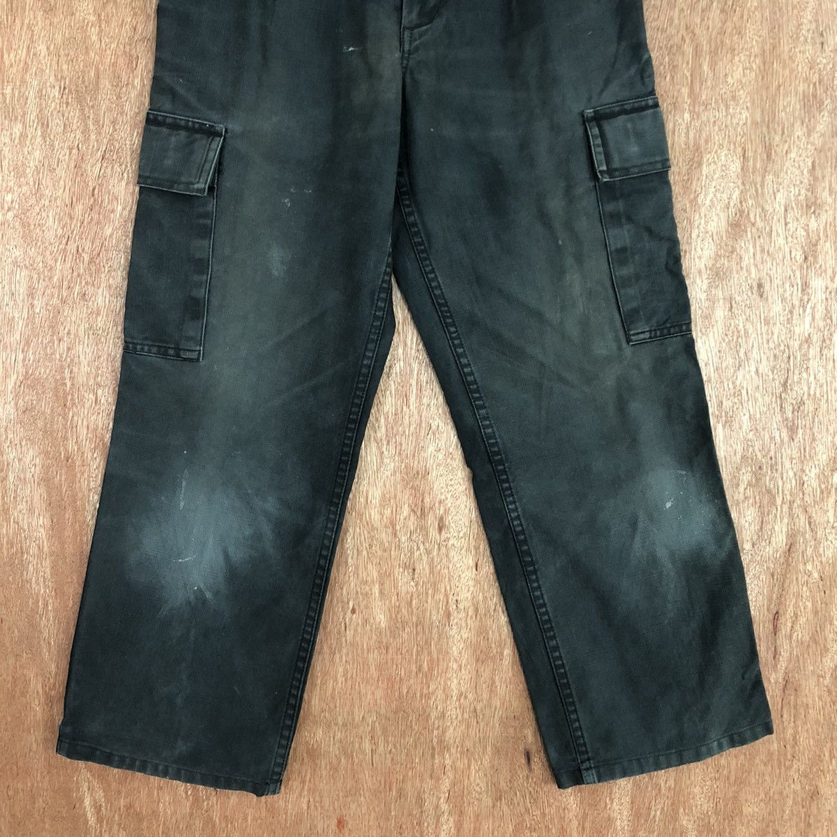 Faded Glory Japan faded Black Multipocket Cargo Pants #2677 Size US 26 / EU 42 - 3 Thumbnail
