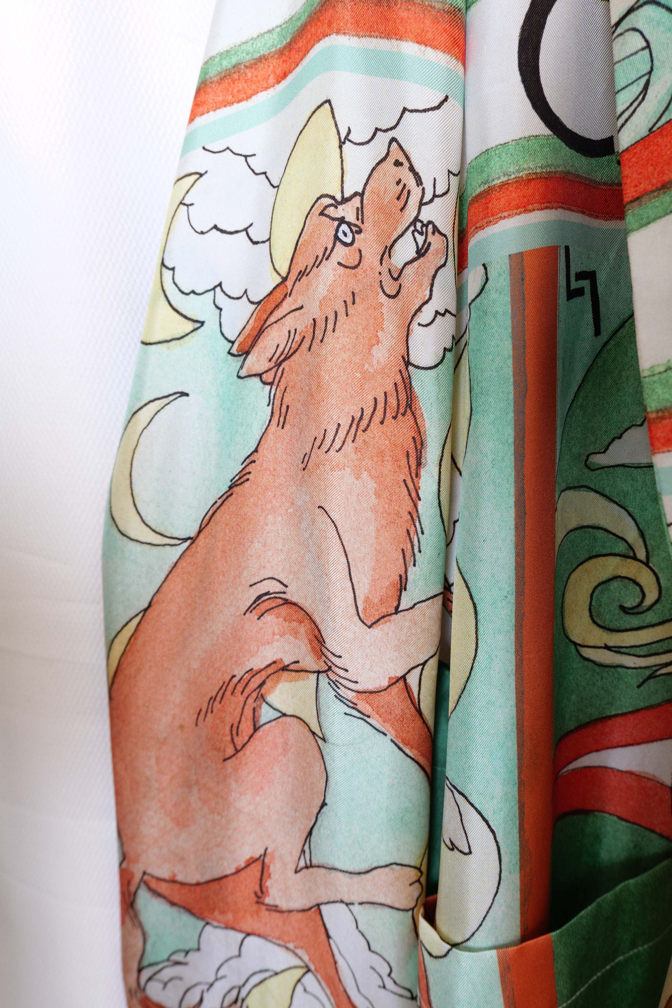 Casablanca printed silk robe Size US XS / EU 42 / 0 - 5 Thumbnail