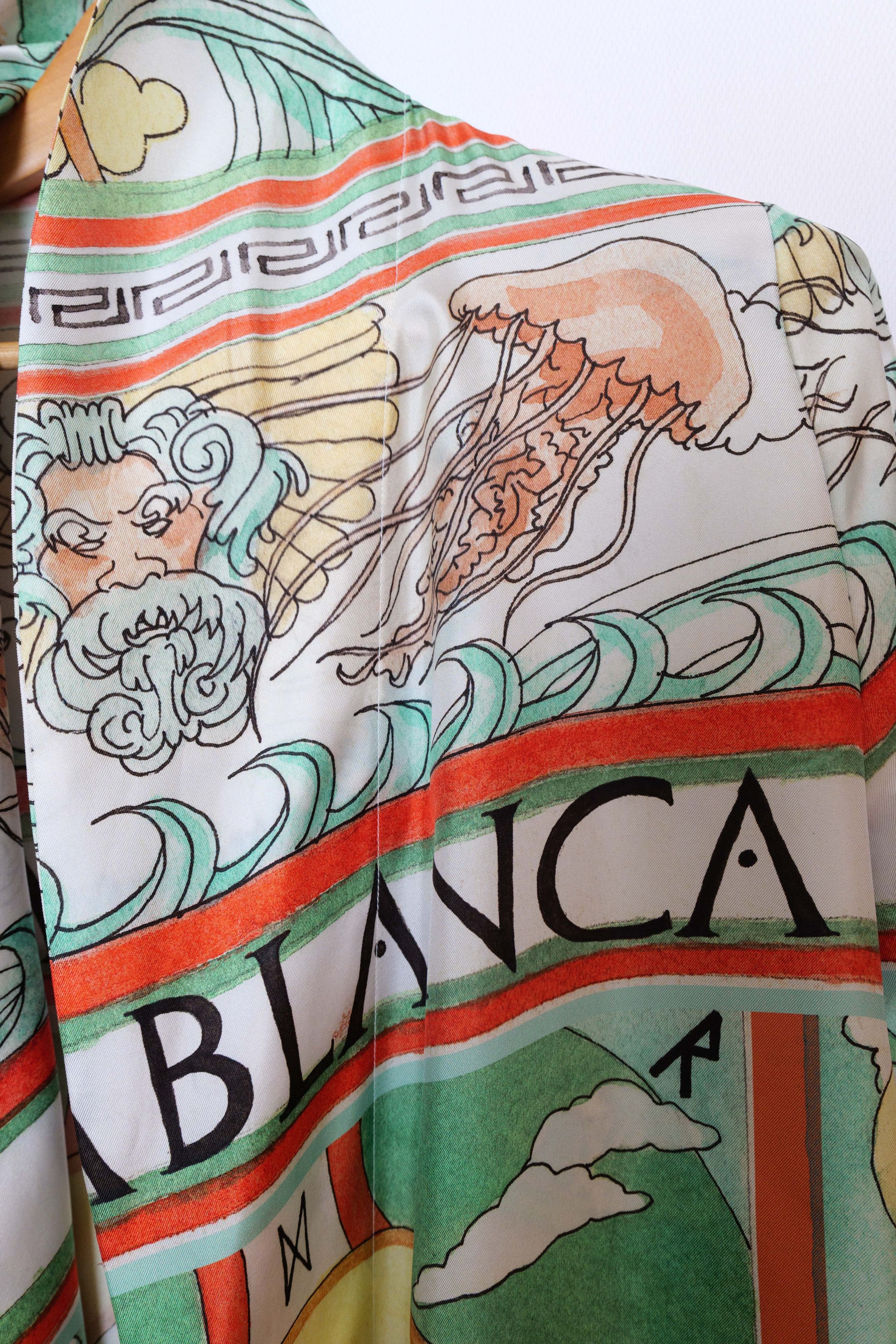 Casablanca printed silk robe Size US XS / EU 42 / 0 - 6 Thumbnail