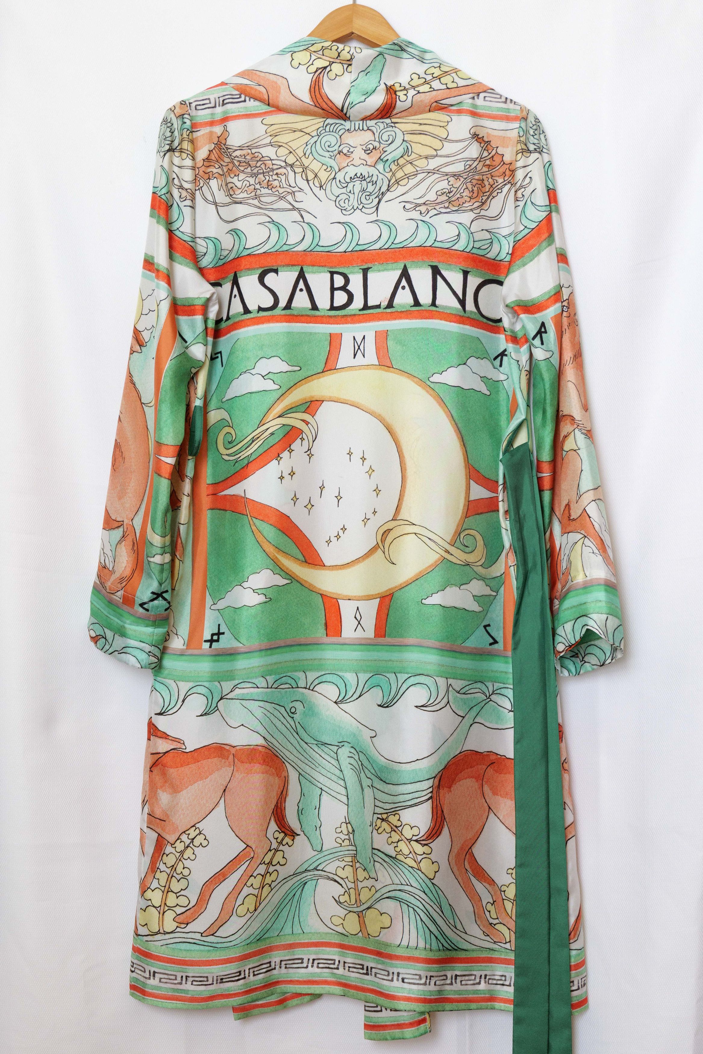 Casablanca printed silk robe Size US XS / EU 42 / 0 - 2 Thumbnail