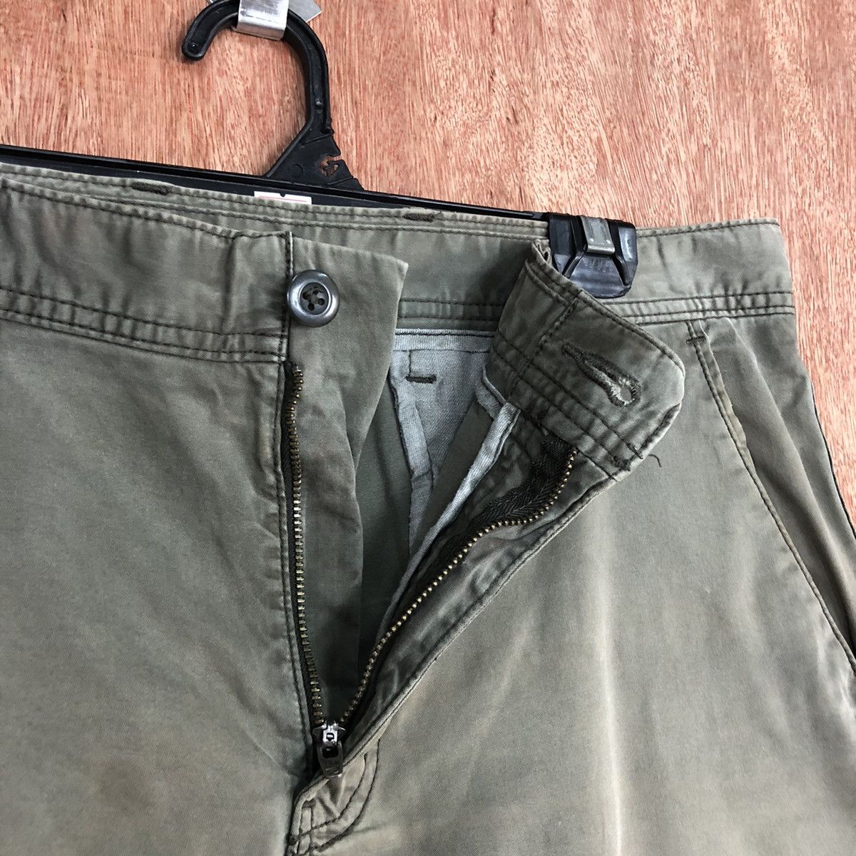 StraightFaded DLL Uniqlo Green Multipocket Tactical Cargo Pants #1866 Size US 33 - 8 Thumbnail