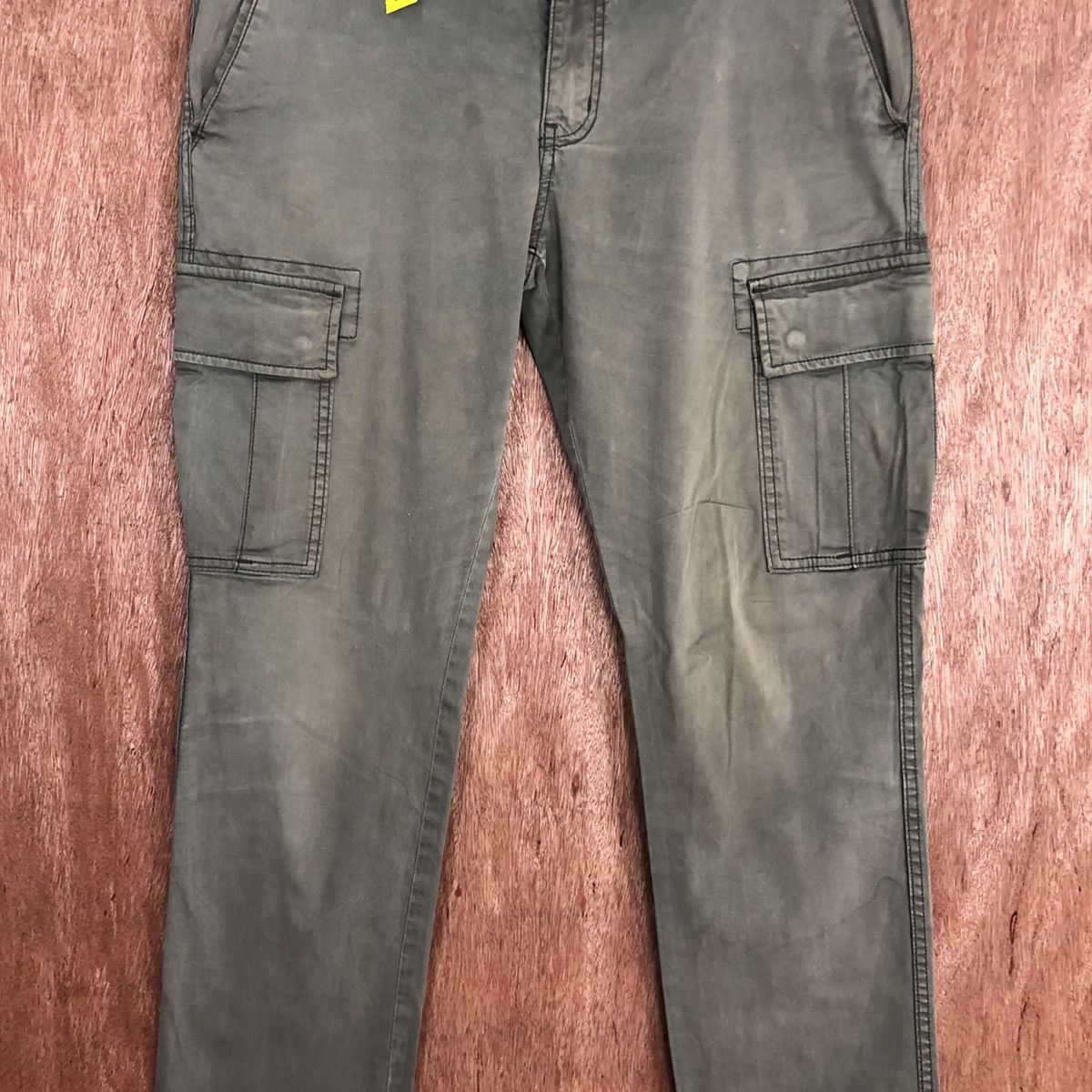 StraightFaded DLL Uniqlo Green Multipocket Tactical Cargo Pants #1866 Size US 33 - 4 Thumbnail