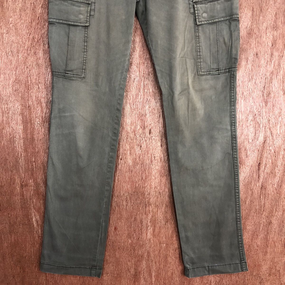 StraightFaded DLL Uniqlo Green Multipocket Tactical Cargo Pants #1866 Size US 33 - 3 Thumbnail