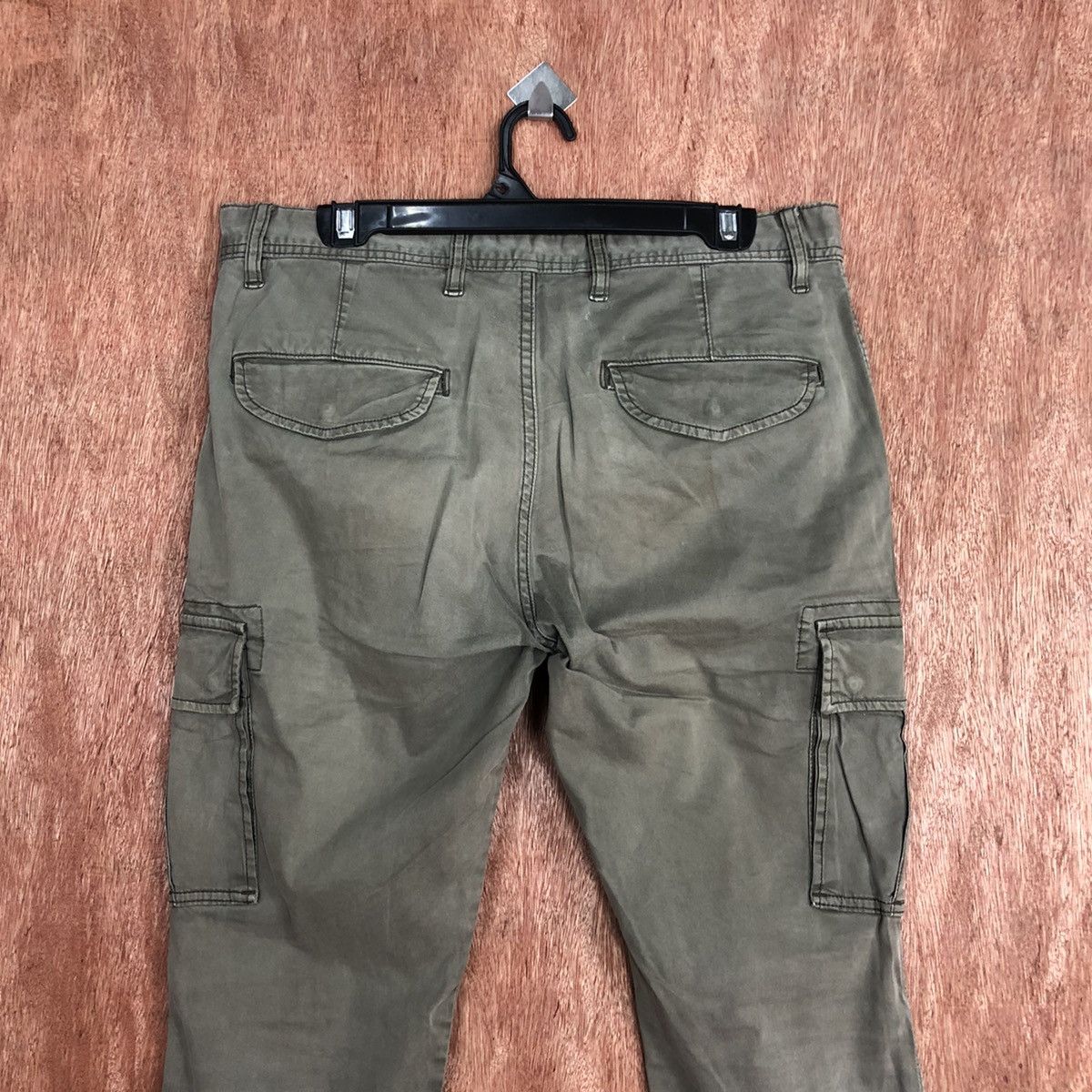 StraightFaded DLL Uniqlo Green Multipocket Tactical Cargo Pants #1866 Size US 33 - 10 Thumbnail