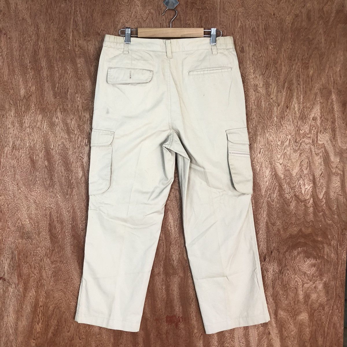 Japanese Brand D Japan Cream Multipocket Tactical Cargo Pants #2633 Size US 30 / EU 46 - 10 Thumbnail