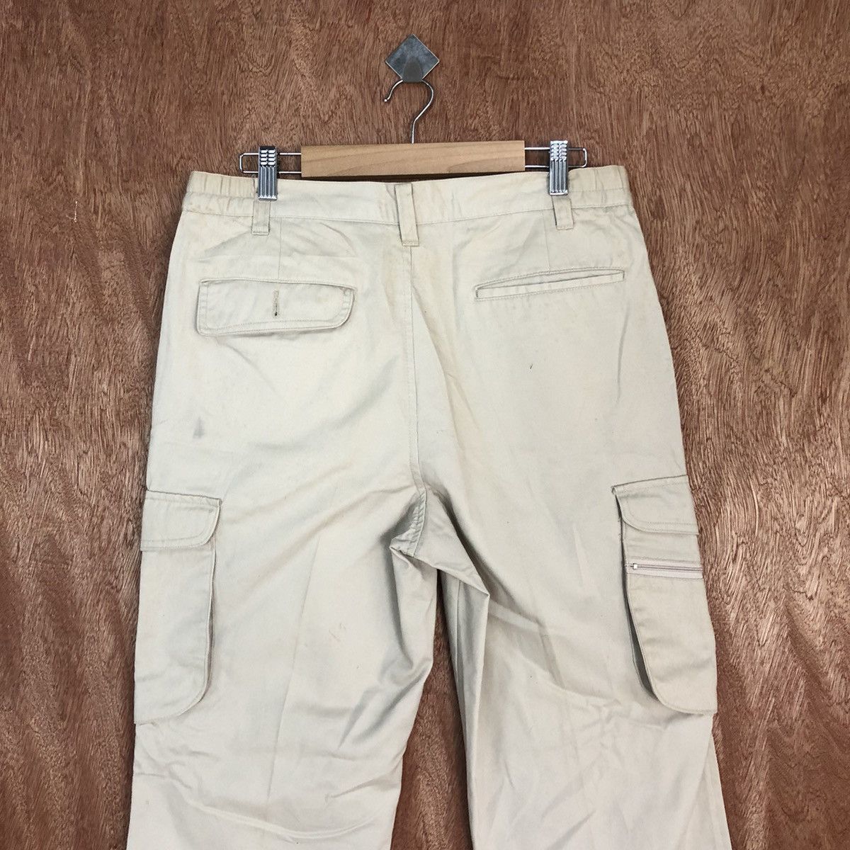 Japanese Brand D Japan Cream Multipocket Tactical Cargo Pants #2633 Size US 30 / EU 46 - 11 Thumbnail