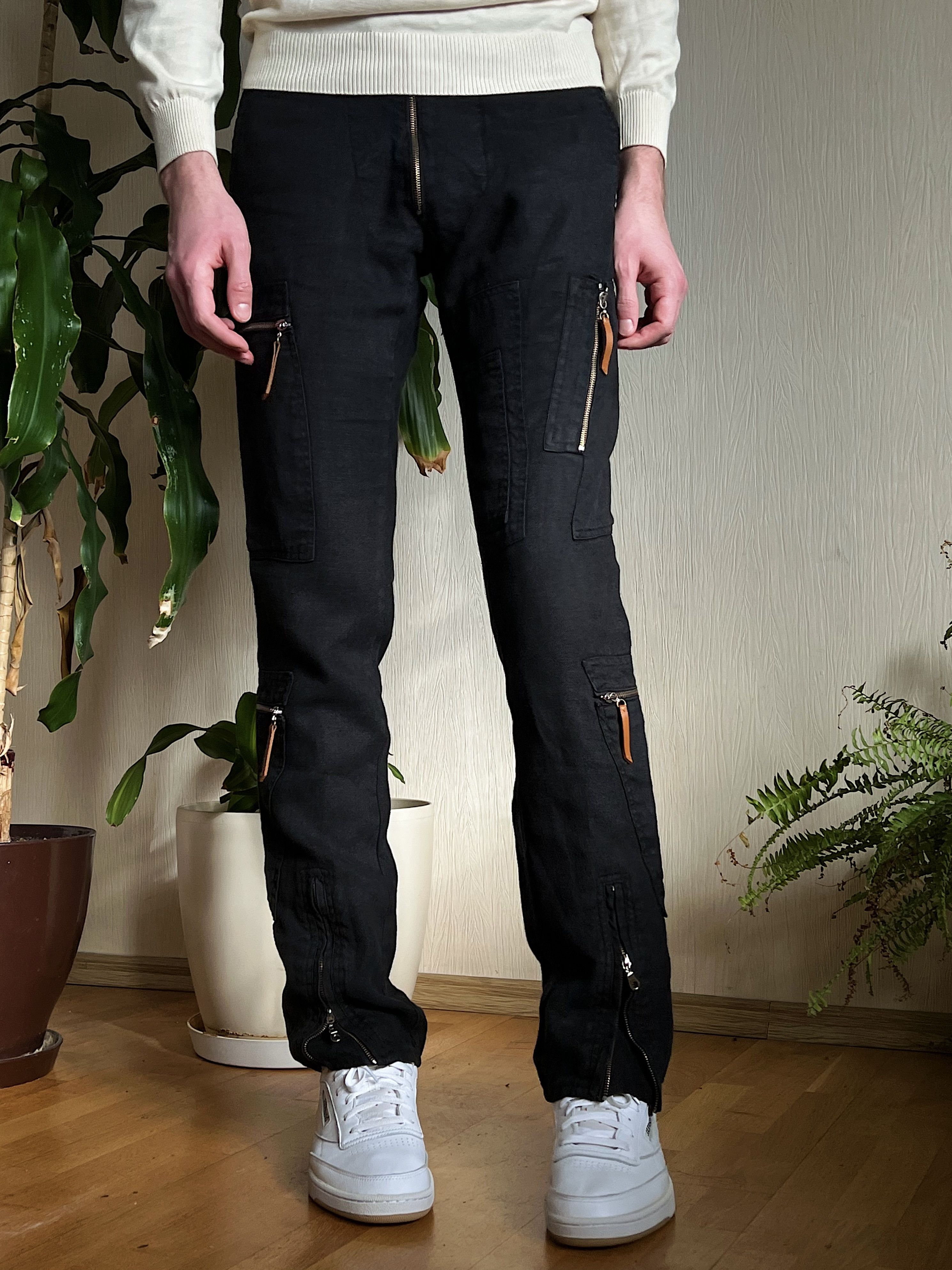 Versace Versace Multi Zip Cargo Trousers Pants Size US 33 - 3 Thumbnail