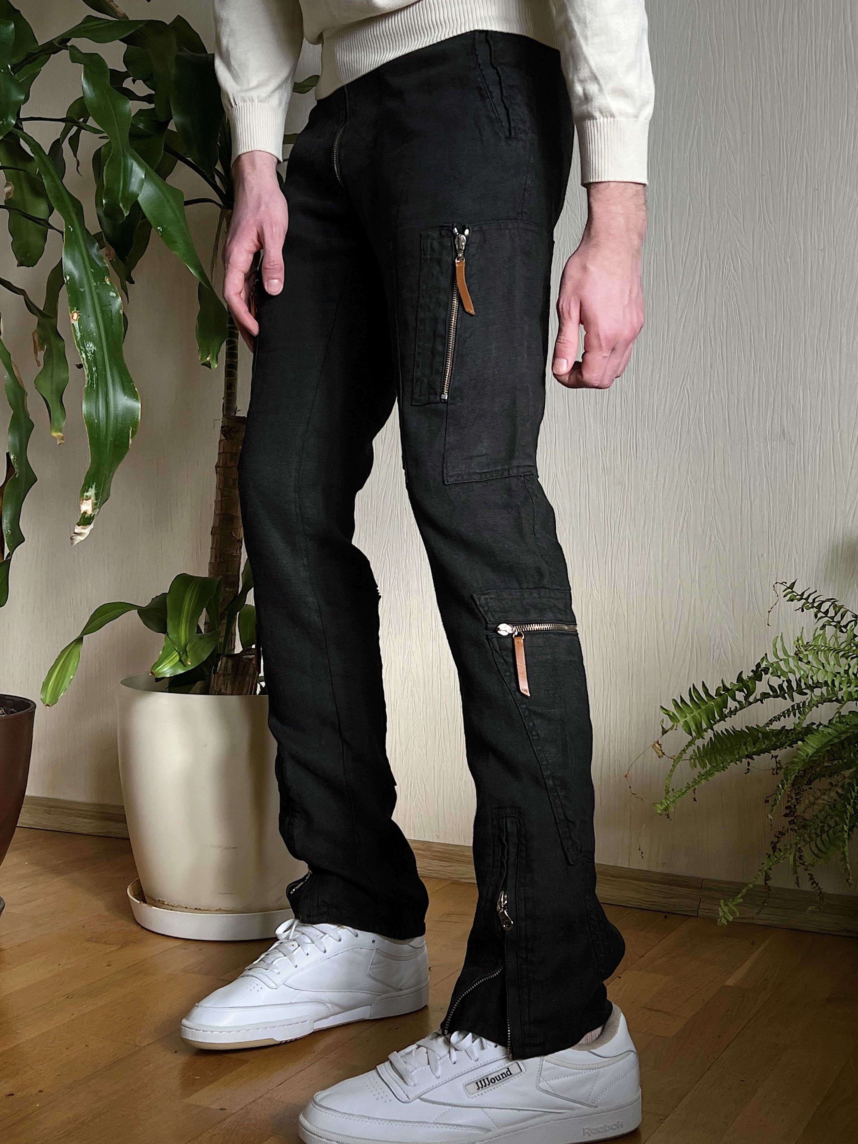 Versace Versace Multi Zip Cargo Trousers Pants Size US 33 - 2 Thumbnail