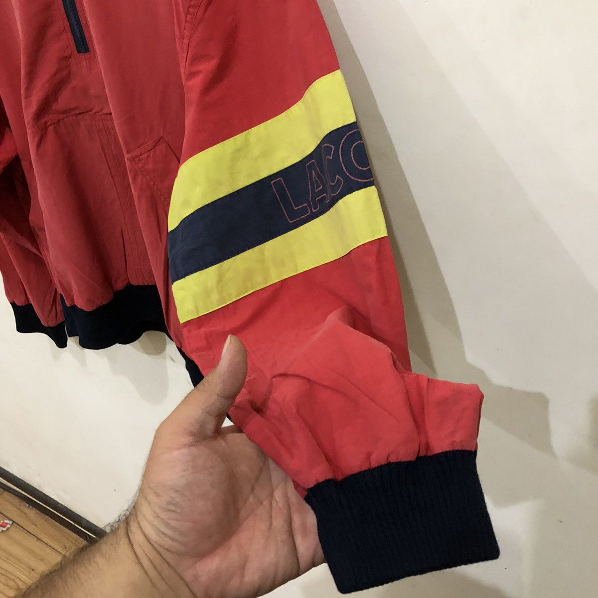 Lacoste Vintage Lacoste Half Zipper Hoodie Made in Spain Size US L / EU 52-54 / 3 - 4 Thumbnail