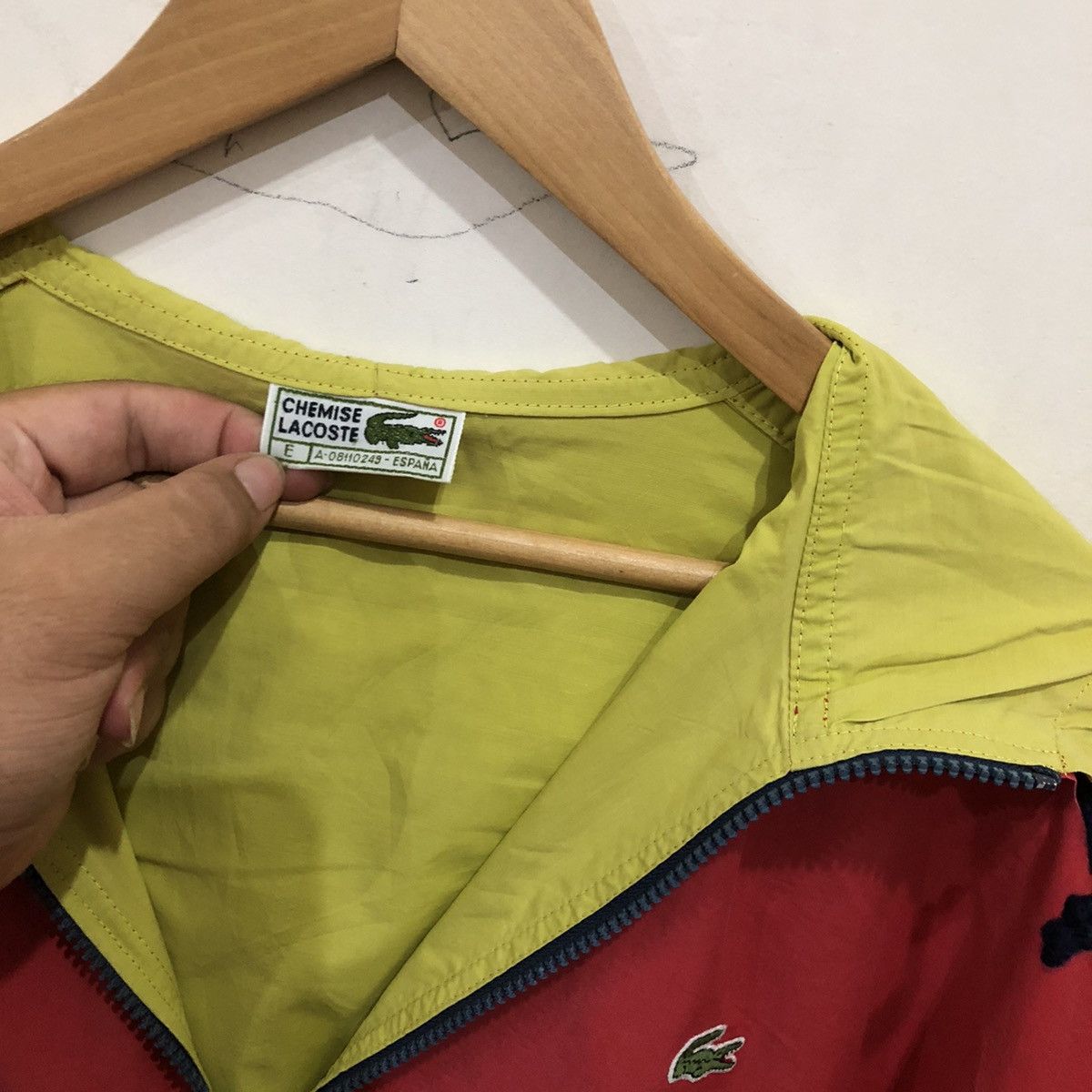Lacoste Vintage Lacoste Half Zipper Hoodie Made in Spain Size US L / EU 52-54 / 3 - 10 Thumbnail