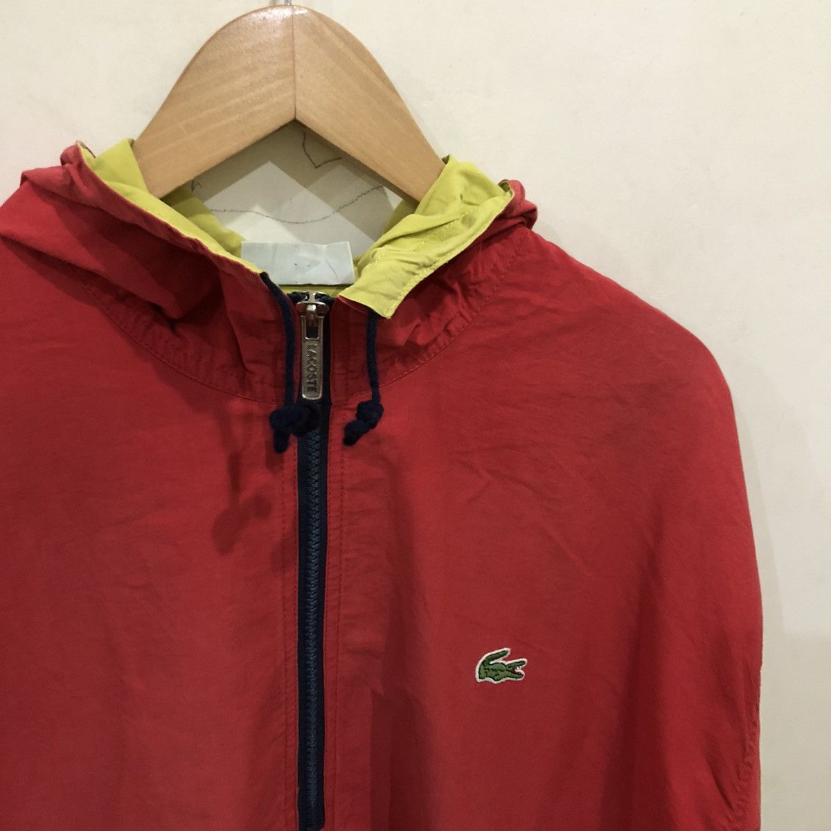 Lacoste Vintage Lacoste Half Zipper Hoodie Made in Spain Size US L / EU 52-54 / 3 - 6 Thumbnail