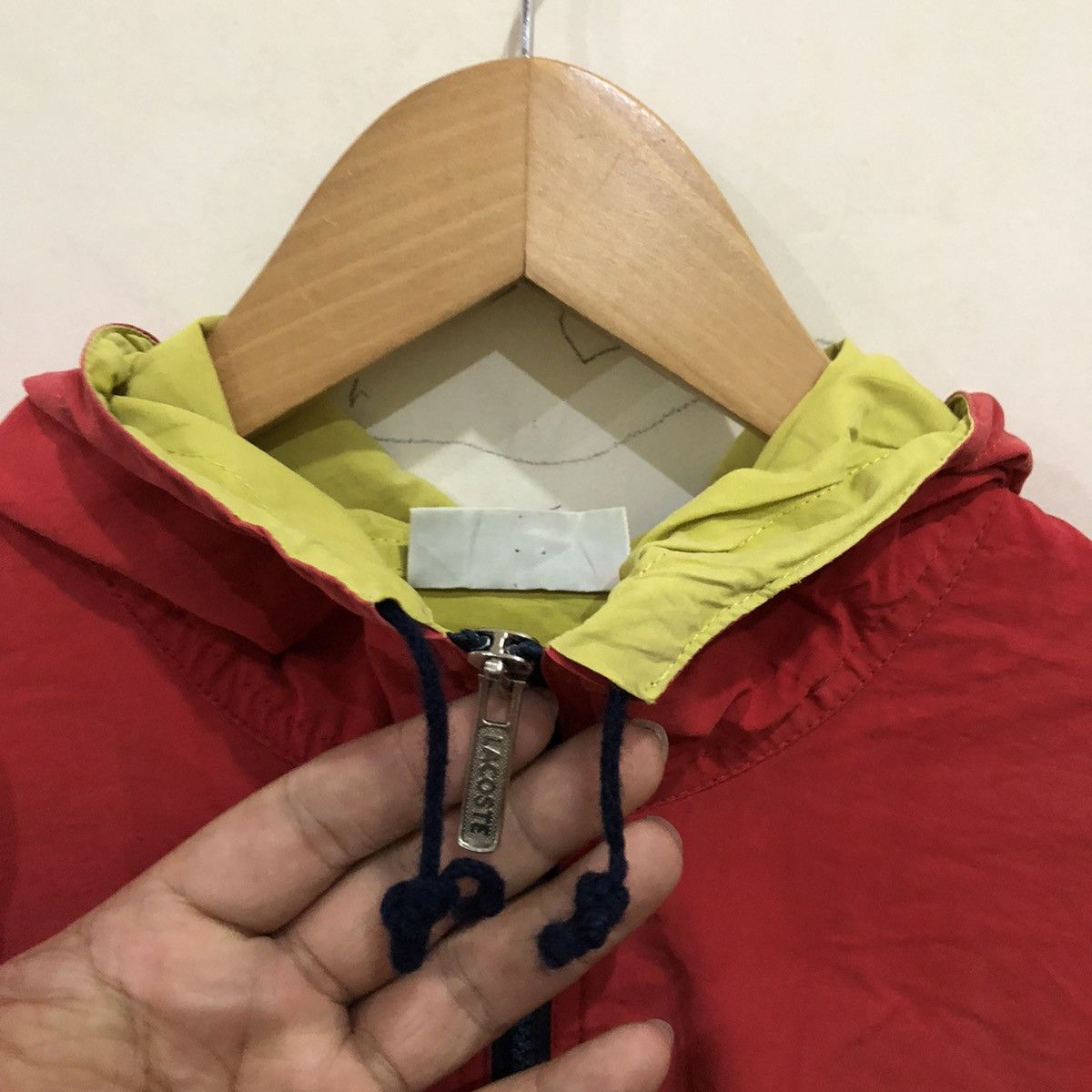 Lacoste Vintage Lacoste Half Zipper Hoodie Made in Spain Size US L / EU 52-54 / 3 - 7 Thumbnail